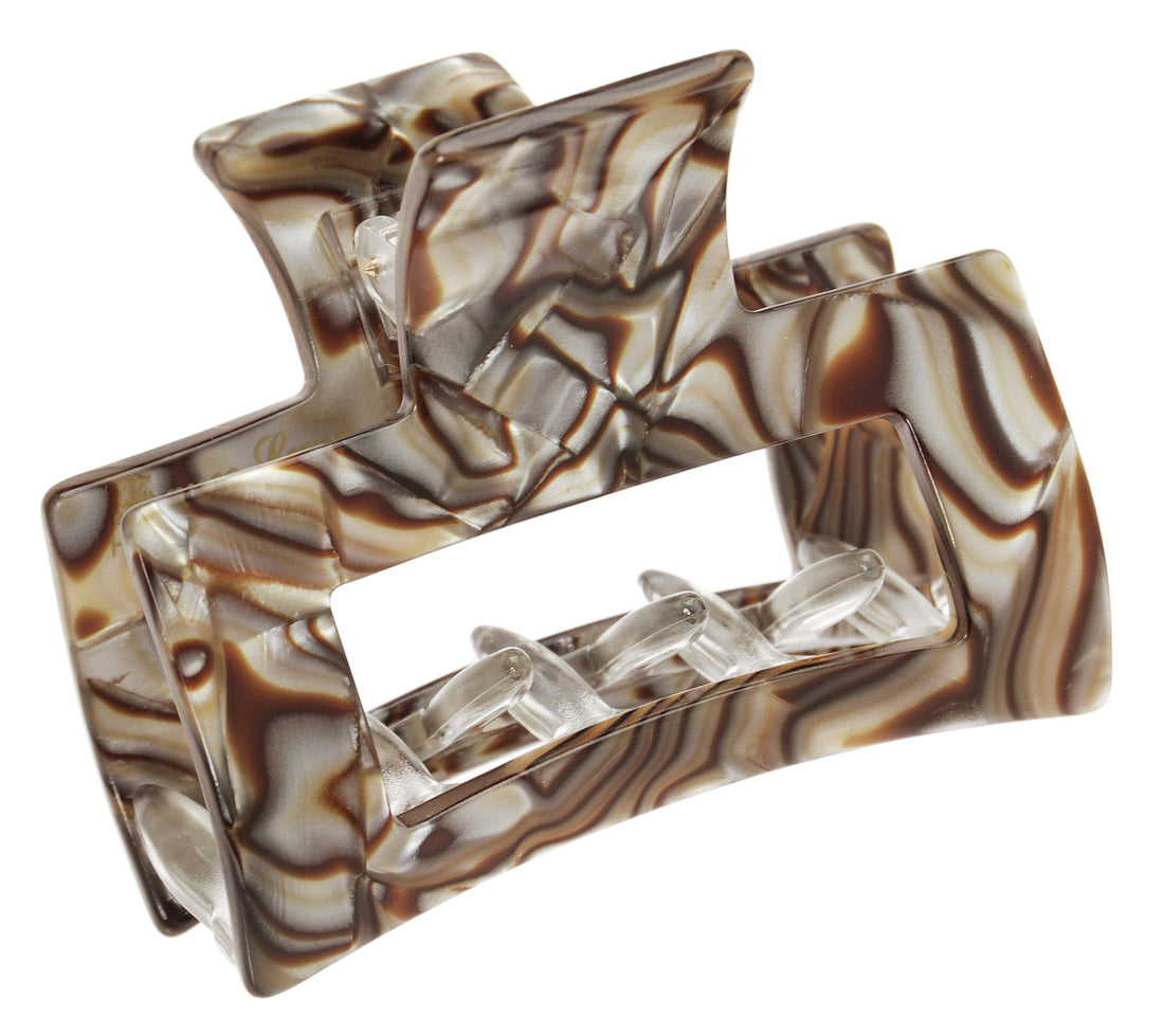 Onyx : France Luxe Cutout Rectangle Jaw - Onyx