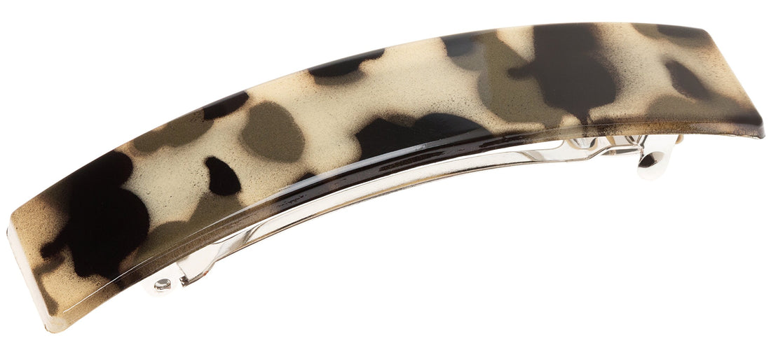 France Luxe Belle Casual Rectangle Barrette Ivory Tokyo Stone