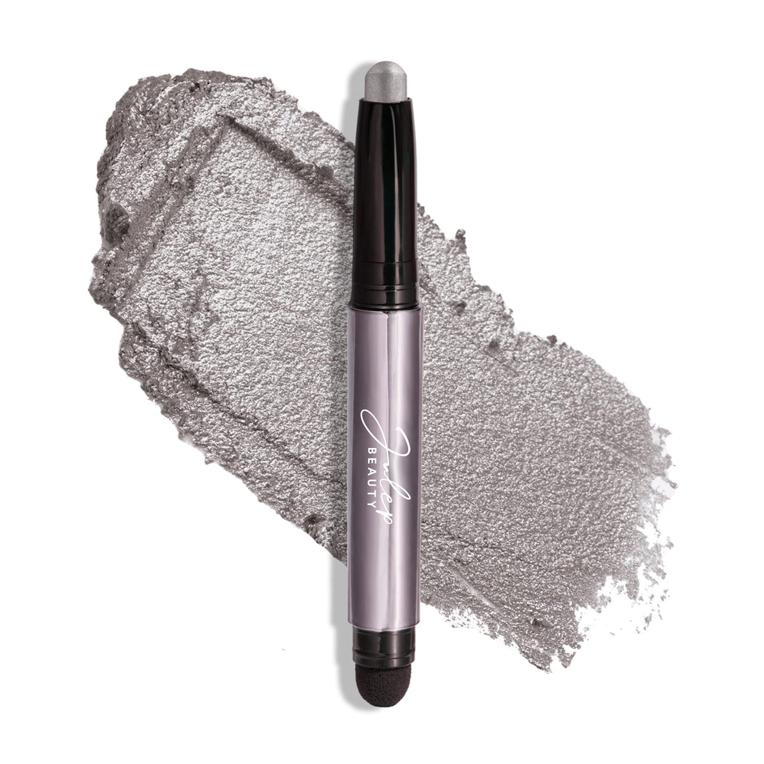 Julep Eyeshadow 101 Cream-to-Powder Waterproof Shadow Stick – Rainstorm Shimmer – Long-Lasting, Crease-Proof, Deep Silver Shimmer Cream Eyeshadow with Built-in Smudger