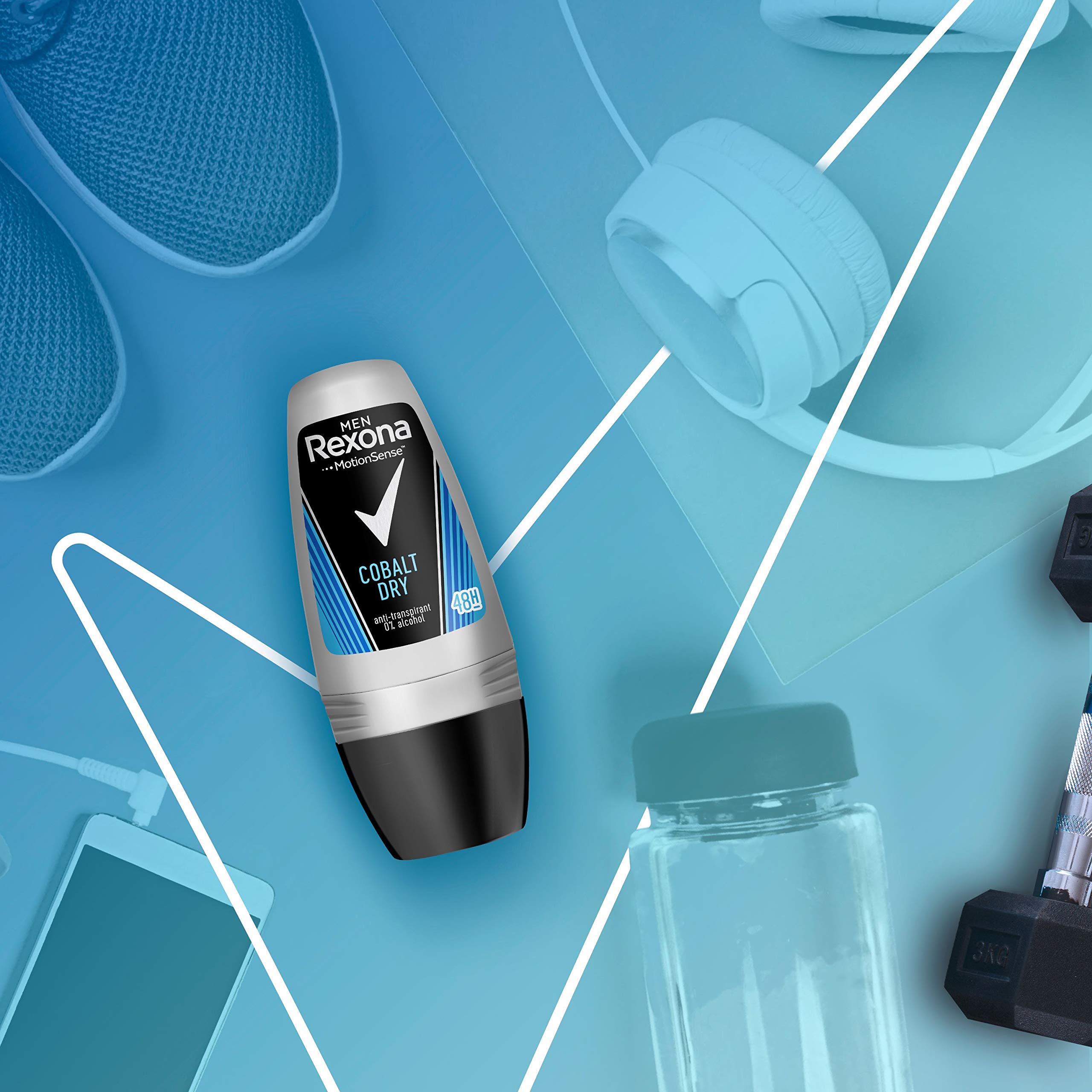 Rexona Cobalt Men's Roll-On Deodorant 6 x 50 ml