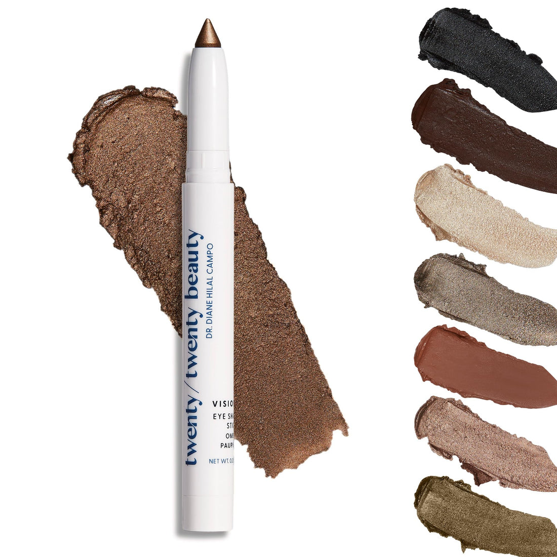 twenty/twenty beauty Visionary Eye Shadow Stick – Shimmer Cream Eye Shadow Pencil - Safe for Sensitive Eyes - Ophthalmologist Developed – Vegan, Cruelty-Free, Clean Ingredients (At A Glance)