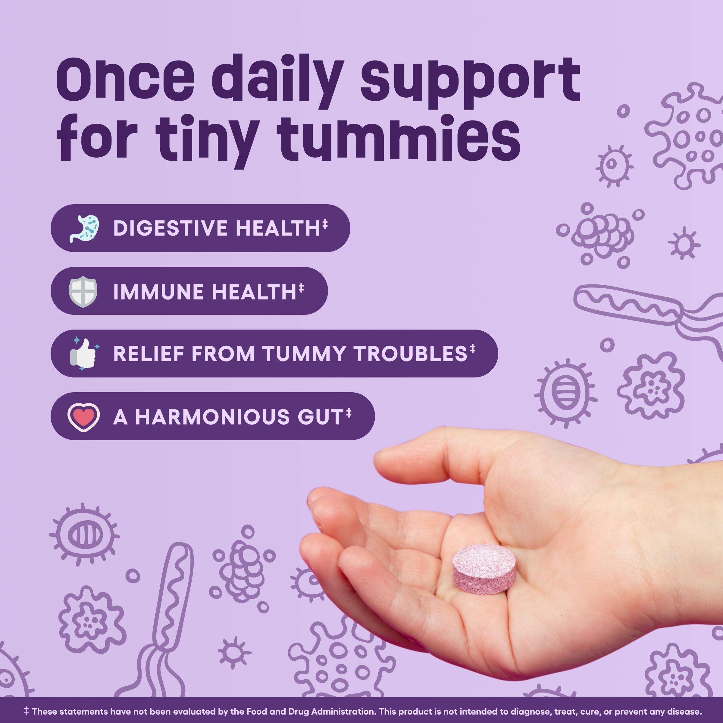 Physician's CHOICE Probiotics for Kids - 7 Diverse Strains, Organic Prebiotics, Vitamins & Minerals - Clinically Studied L. Rhamnosus GG - Immune & Digestive Support - No Sugar or Artificial Dyes