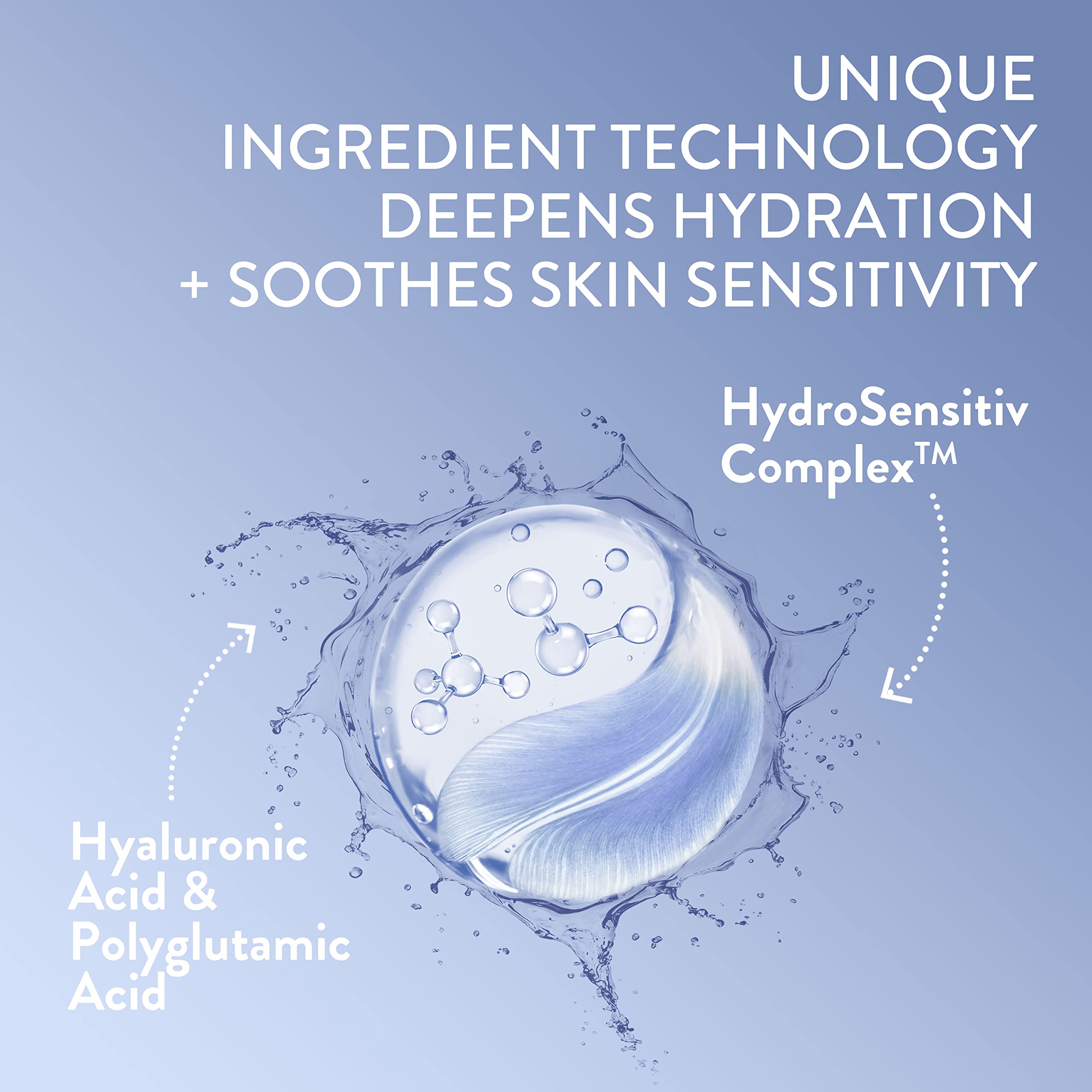 Cetaphil Deep Hydration Skin Restoring Water Gel with Hyaluronic and Polyglutamic Acid, Face Moisturizer, 72 Hour Hydration, For Dry, Dehydrated Sensitive Skin, Fragrance Free, 1.7 oz, Fragrance Free