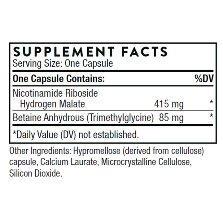 THORNE NiaCel 400 - Nicotinamide Riboside Supplement - Support Healthy Aging, Cellular Energy Production, and Sleep-Wake Cycle - NSF Certified for Sport - Gluten Free - 60 Capsules - 60 Servings
