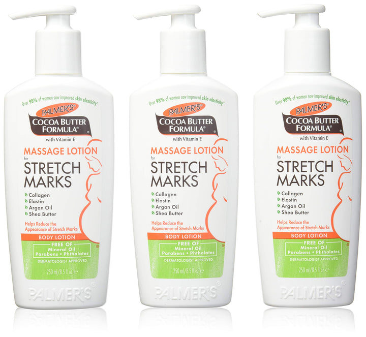 Palmer's Cocoa Butter Formula Massage Lotion for Stretch Marks, 8.5 Ounce, 3 Pack