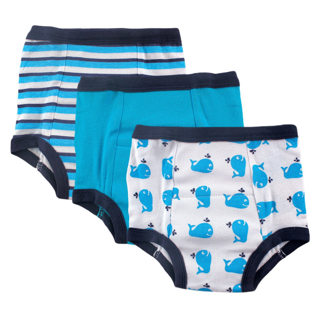 Luvable Friends unisex baby Cotton Pants Training Underwear, Whale, 4T US