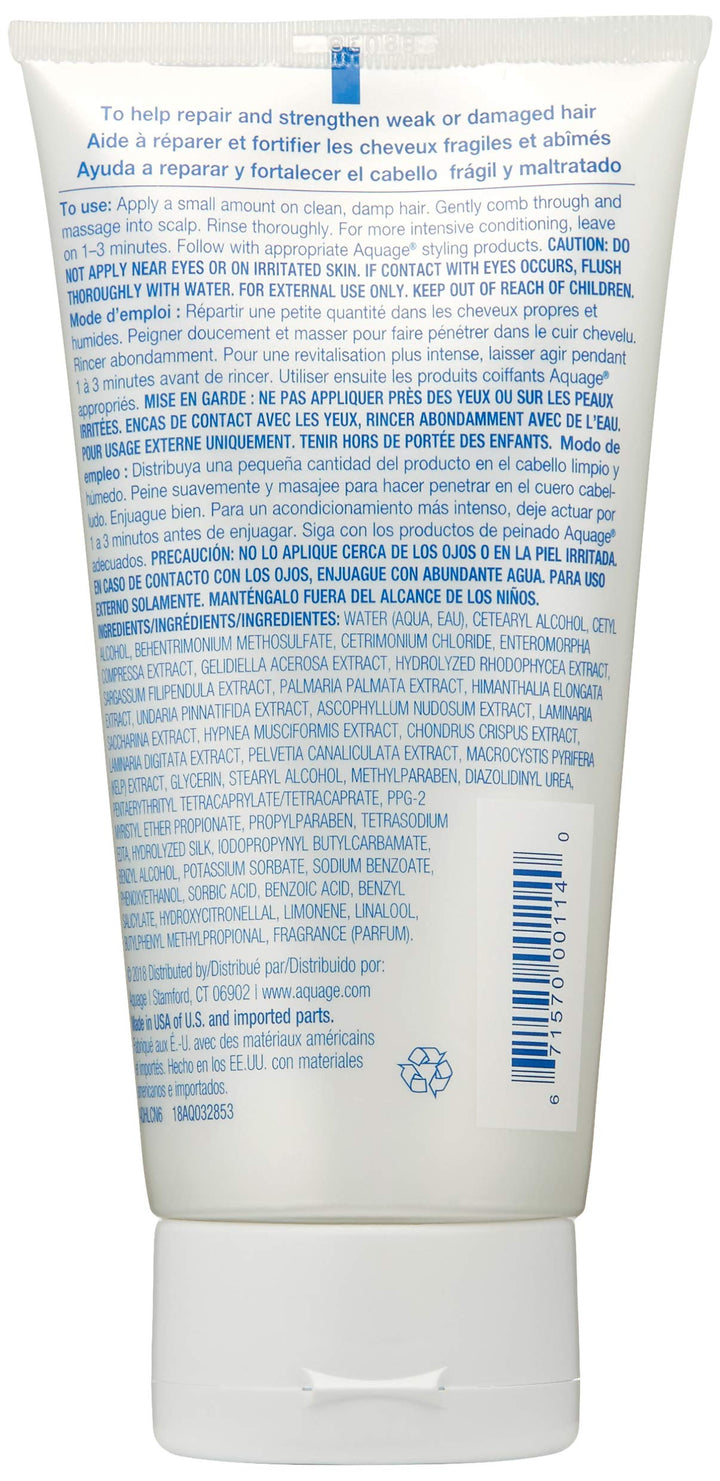 AQUAGE Healing Conditioner, 6 Oz, Moisturizing Conditioner Heals and Repairs Damaged Hair, Build Strength from the Inside Out, Helps Increase Moisture Retention