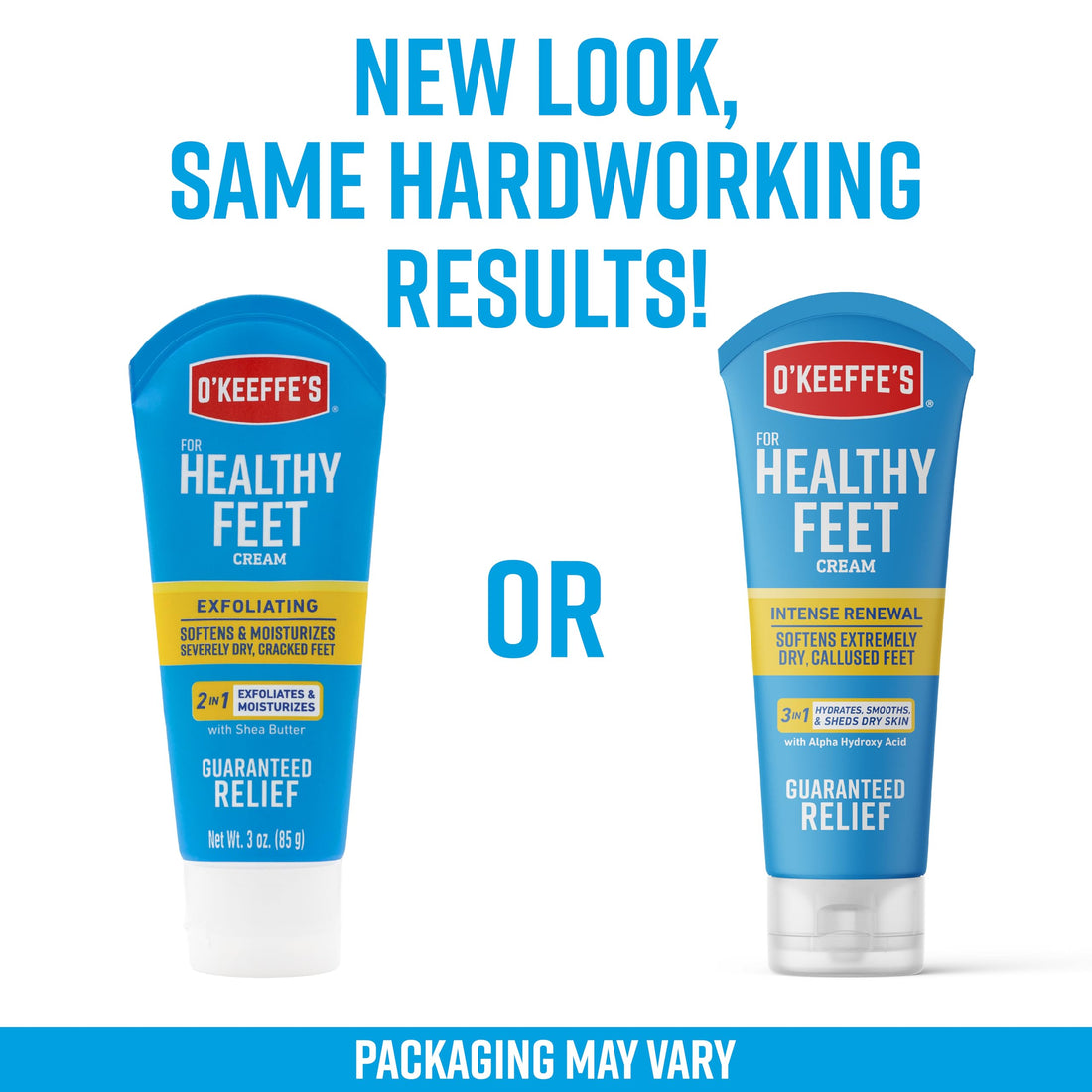 O'Keeffe's Healthy Feet Intense Renewal Cream with Alpha Hydroxy Acid; Softens and Exfoliates Extremely Dry; Callused Feet; 3oz Tube (Pack of 1)