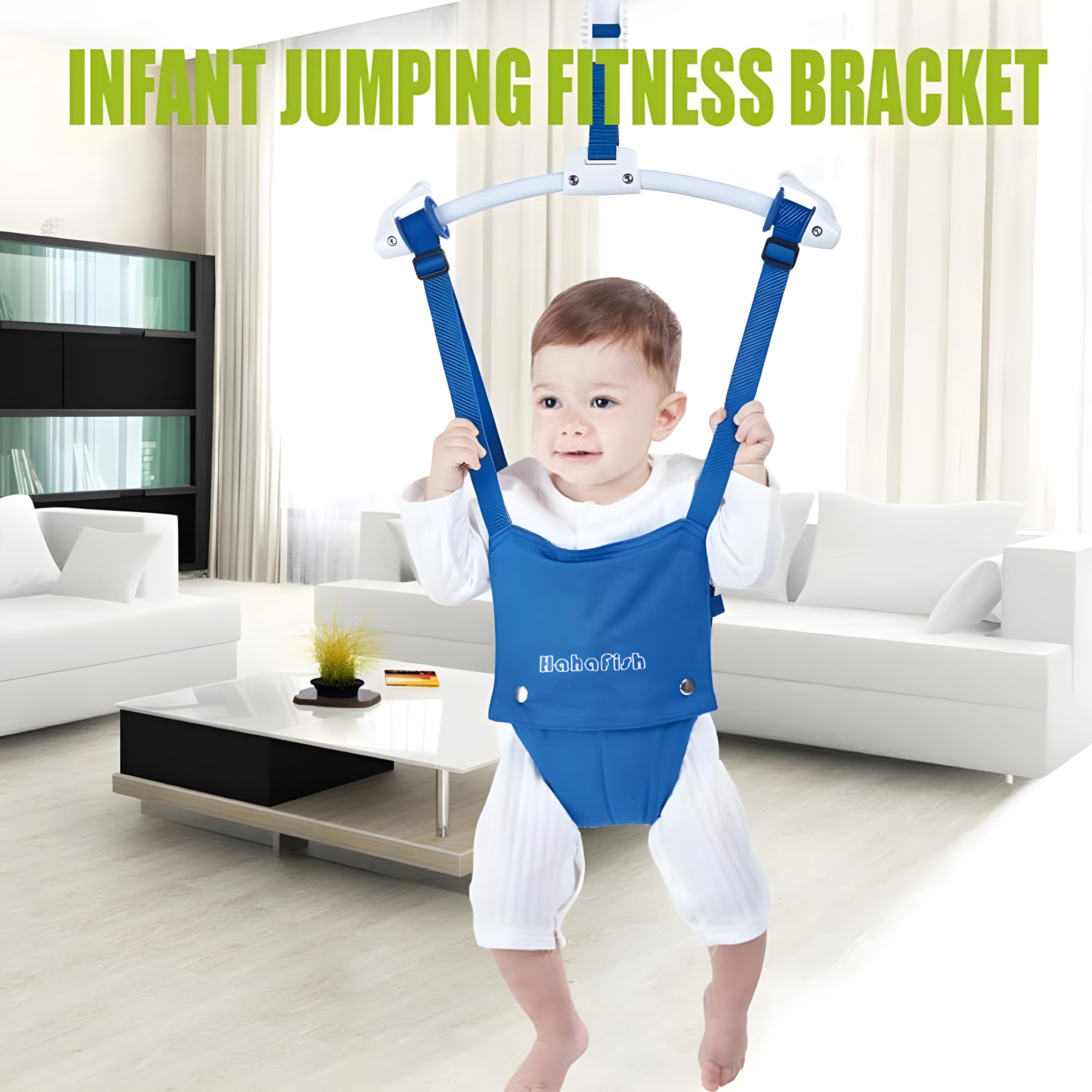 Baby Door Jumpers and Bouncers Exerciser Set with Door Clamp Adjustable Strap for Toddler Infant 6-24 Months CPC & CE Certified