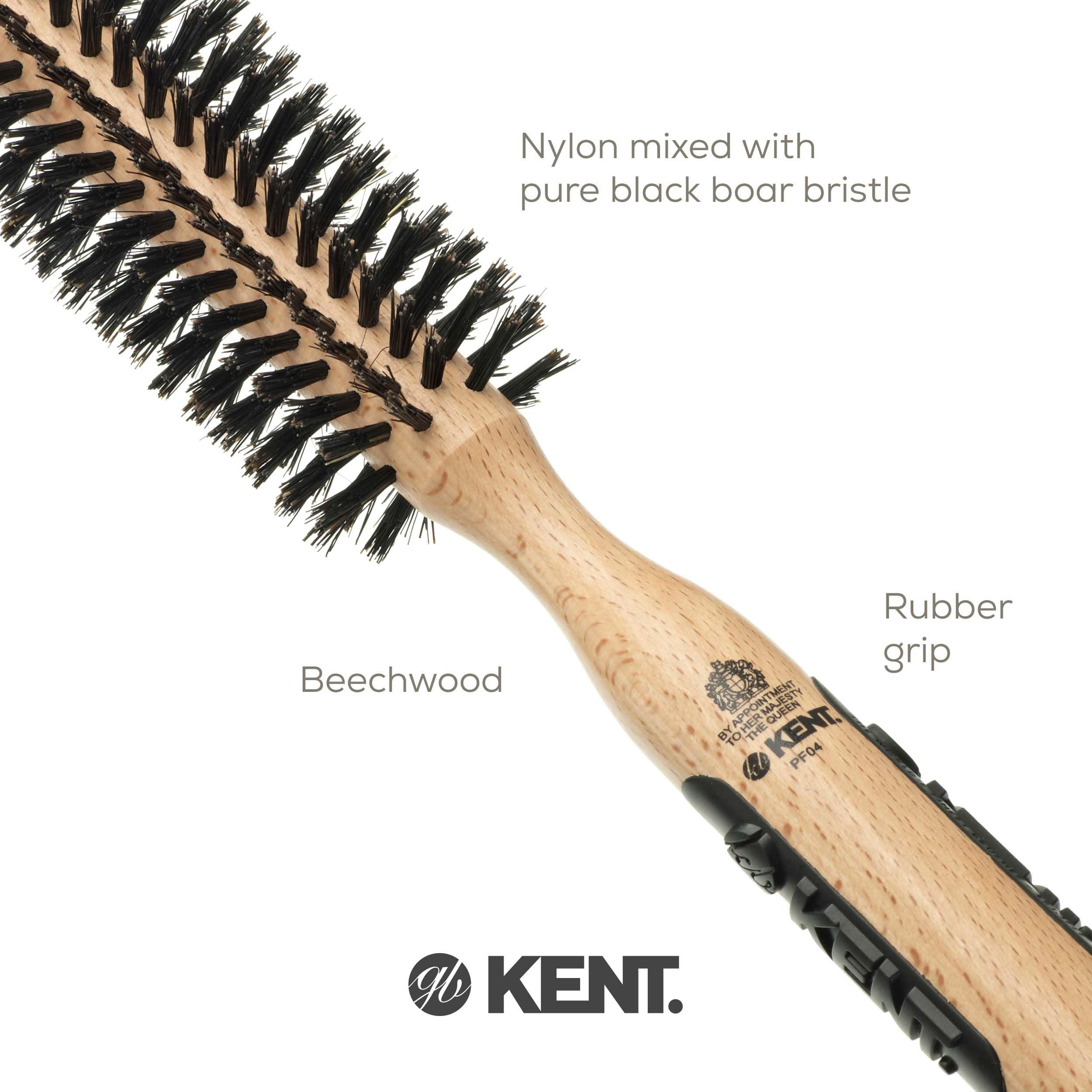 Kent Pure Bristle Small Radial Brush, Wood