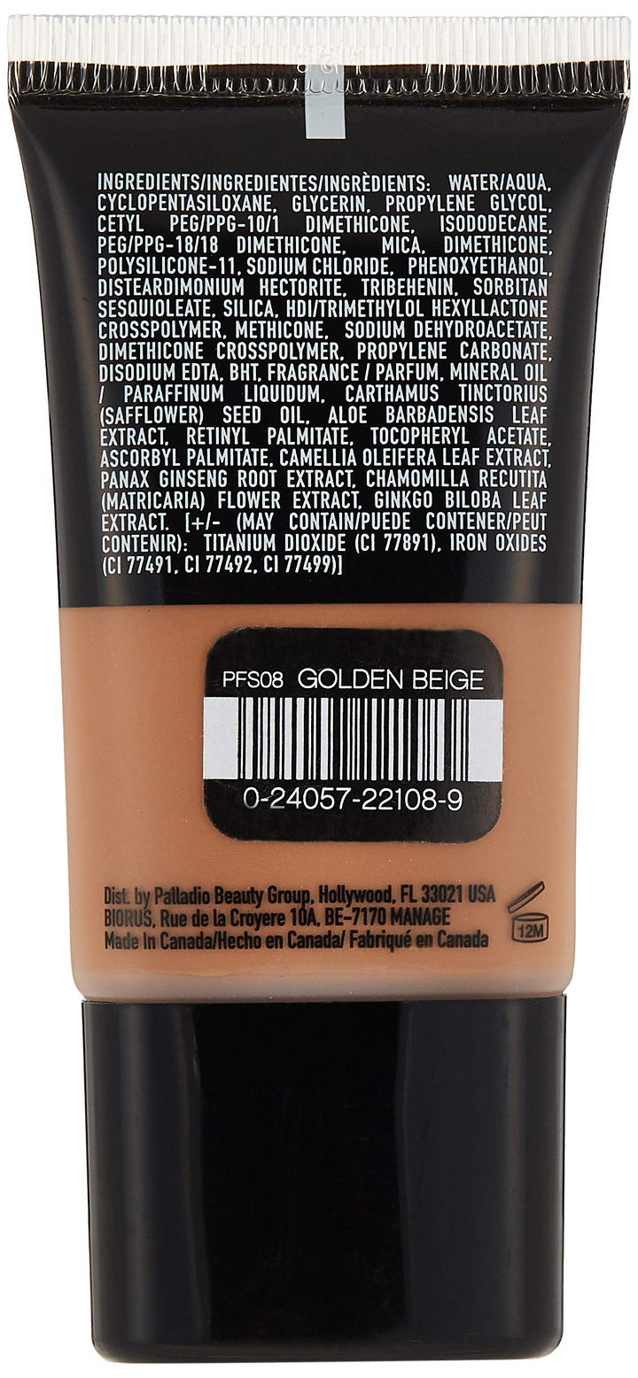 PALLADIO BEAUTY FOUNDATION TUBES - GOLDEN BEIGE, 27 ml (0.91 fl oz)