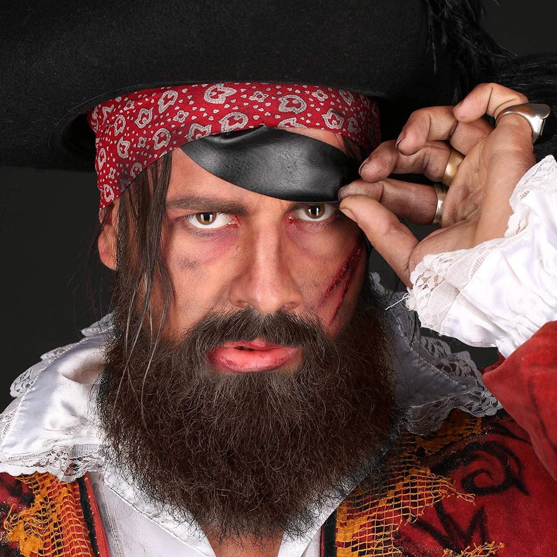 Mehron Crepe Hair 12-inch Braid (Dark Brown)