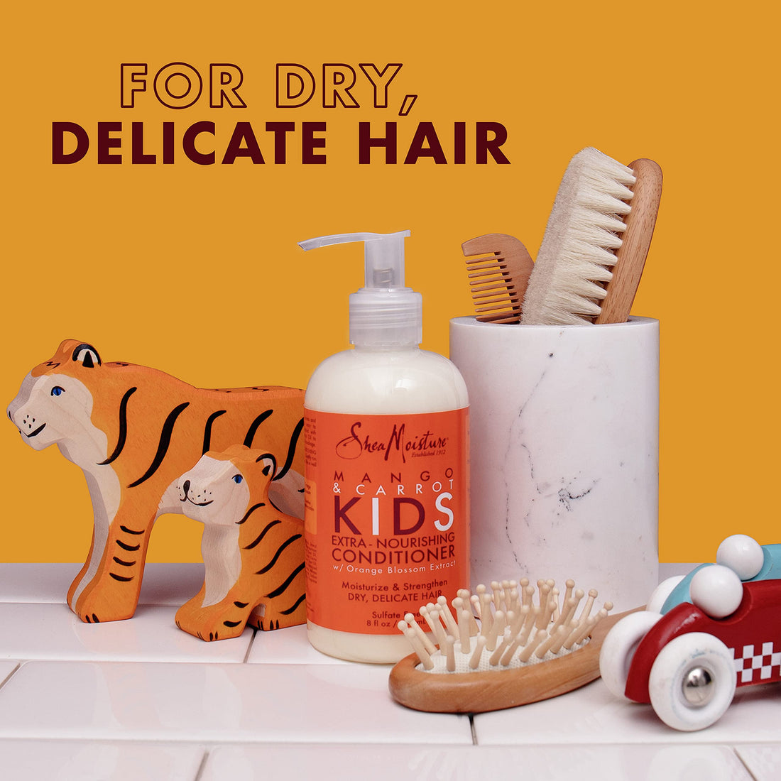 SheaMoisture Kids Conditioner for Kids Hair Mango and Carrot Sulfate Free Conditioner 7.7 oz