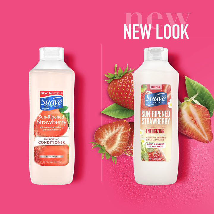 Suave Essentials Conditioner, Strawberry, 30 oz - Pack of 6