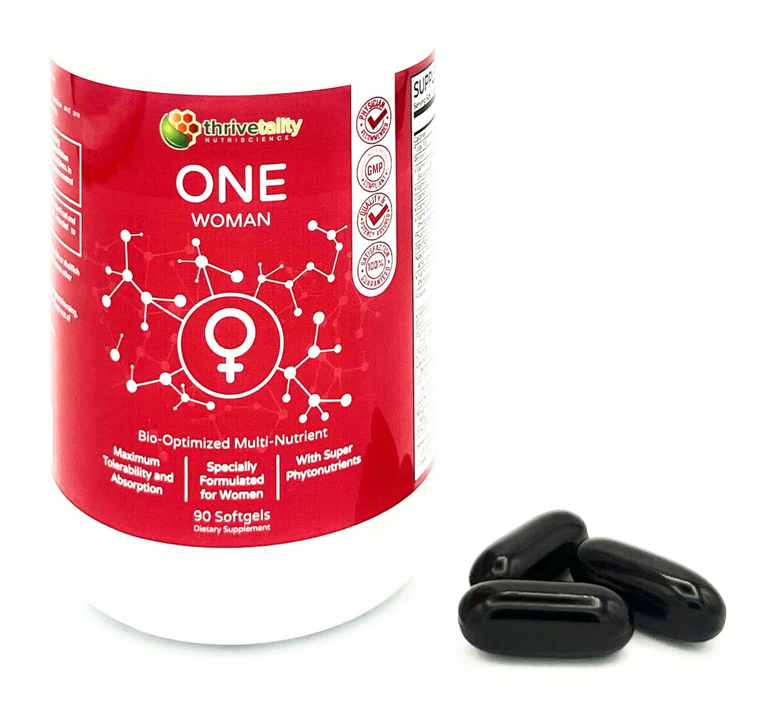 ONE Woman Bio-Optimized Multi-Nutrient by Thrivetality | Women's Multivitamin | #1 Physician Formulated | Science Based | Clinically Proven | Max Tolerability & Absorption | Super Antioxidants