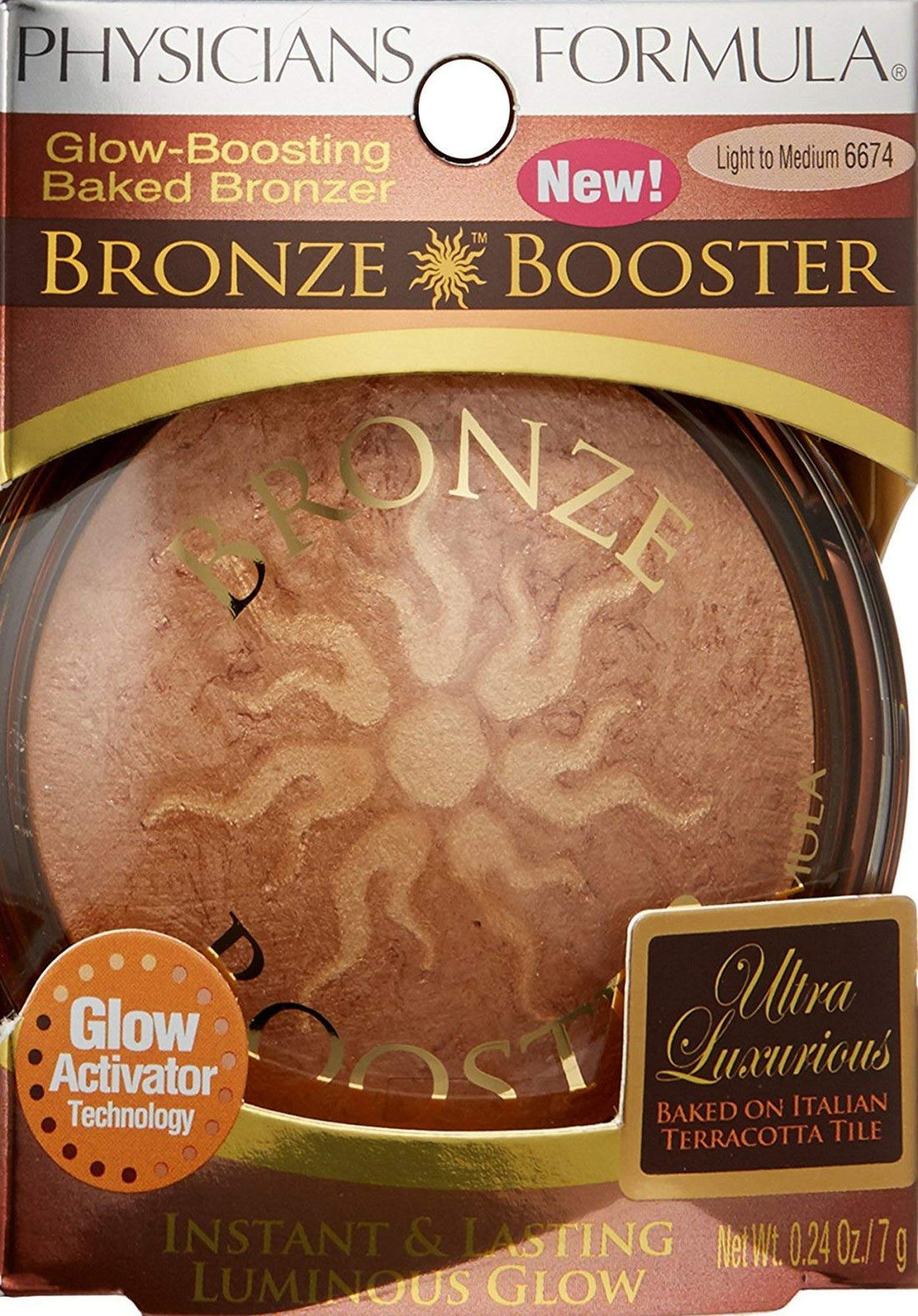 Physicians Formula Bronze Booster Glow & Mood Boosting Baked Bronzer Light to Medium