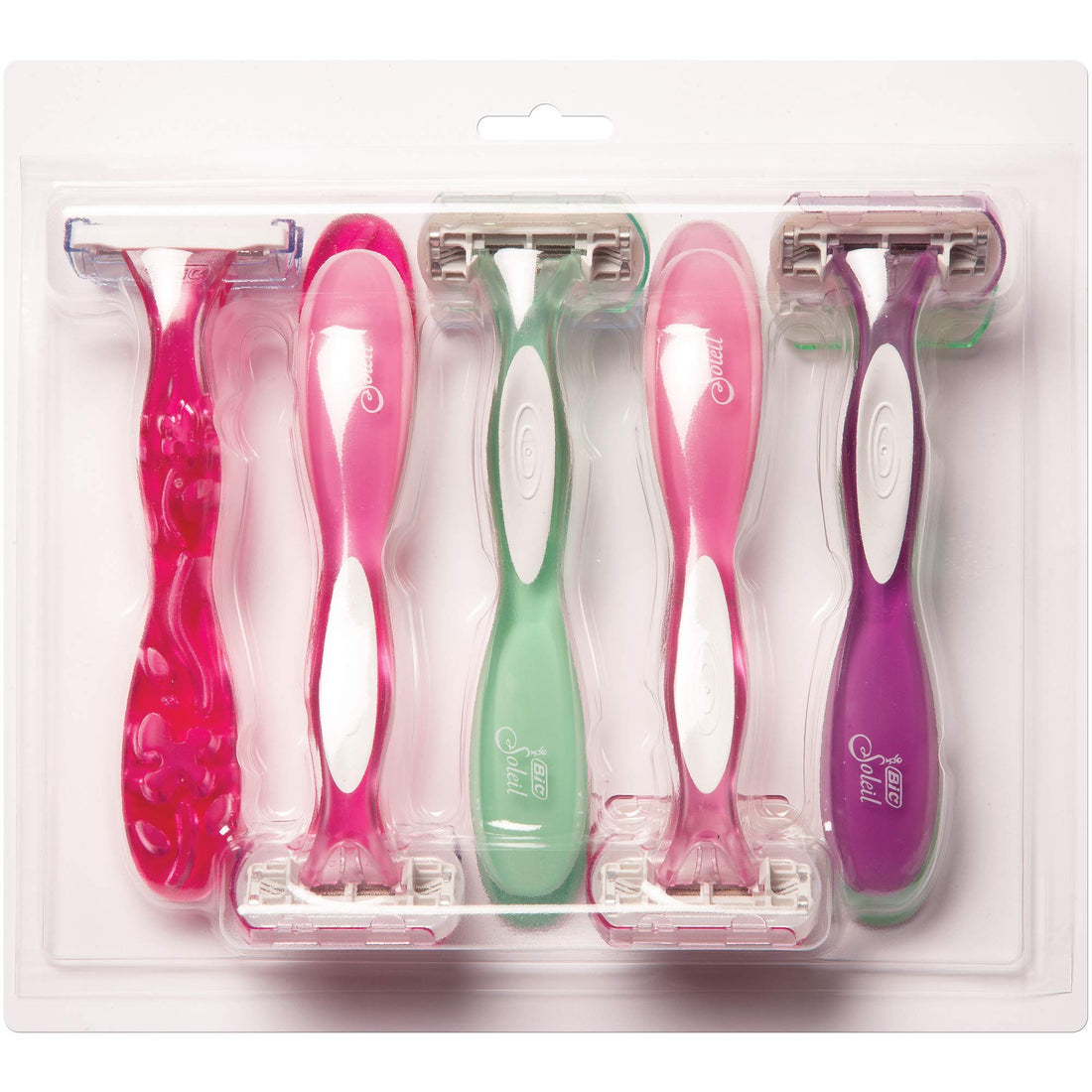 BIC Soleil Disposable Women's Razors, 10-Count Multi-Pack, 3 Soleil Simply Smooth Razors, 7 Soleil Sensitive Razors, 3 Blades for a Smooth Shave