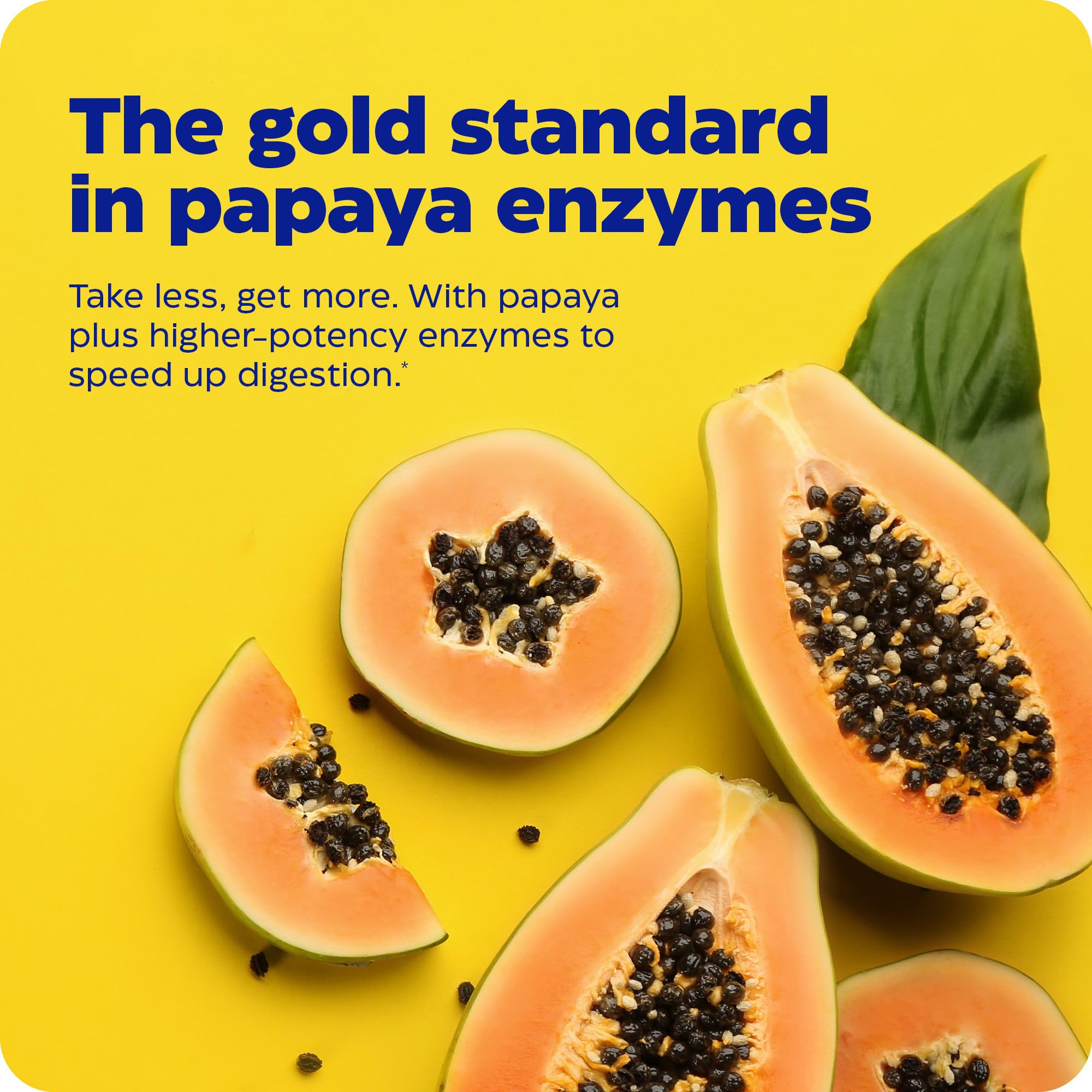 Enzymedica Papaya Gold, Advanced Digestive Enzymes with Natural Organic Papaya & Chlorophyll for Comprehensive Digestion Support, High Potency Bromelain & Papain, Vegan, Mint, 60 Chewable Tablets