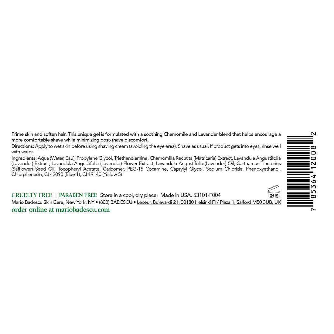 Mario Badescu Pre-Shave Conditioner 118ml/4oz