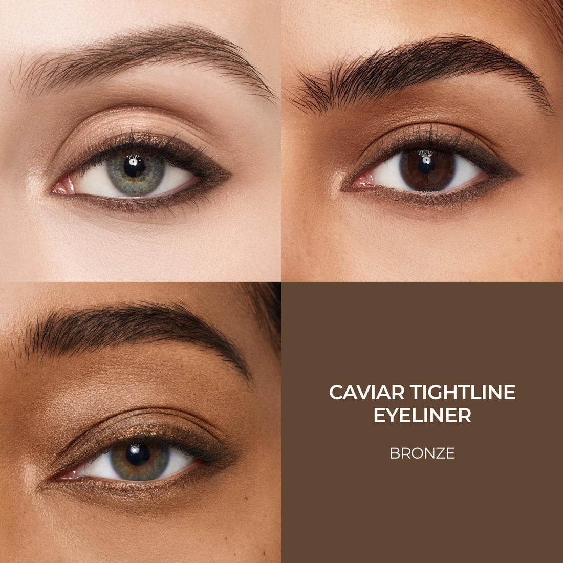 Laura Mercier Caviar Tightline Eyeliner: Long Lasting Color, Crease-proof, Waterproof, Gel-like Hydrating Formula, Perfect for Tightline, Lash Line + Waterline, Bronze