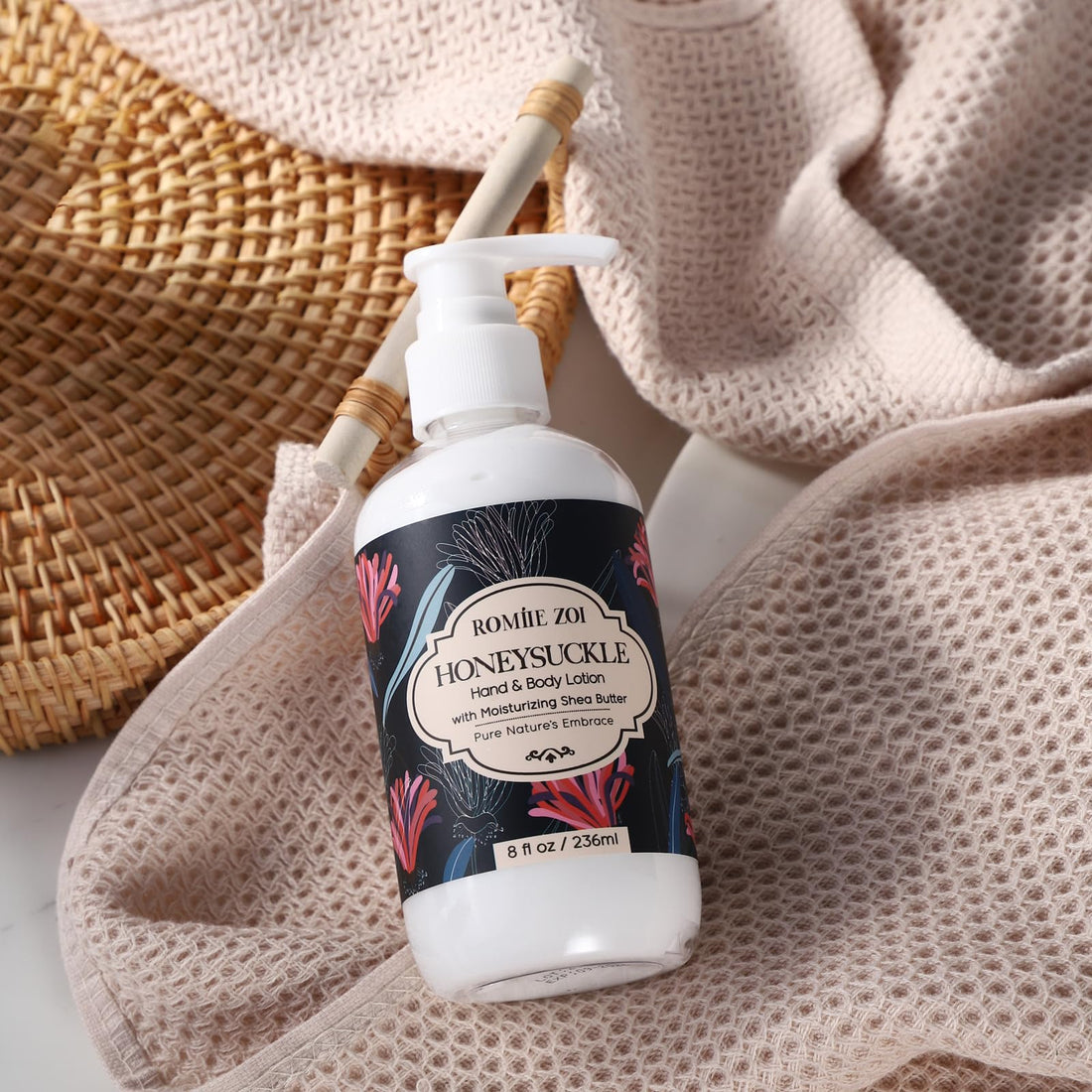 ROMIIE ZOI Daily Hand & Body Lotion with Moisturizing Shea Butter - Honeysuckle - 236 ML / 8 FL OZ