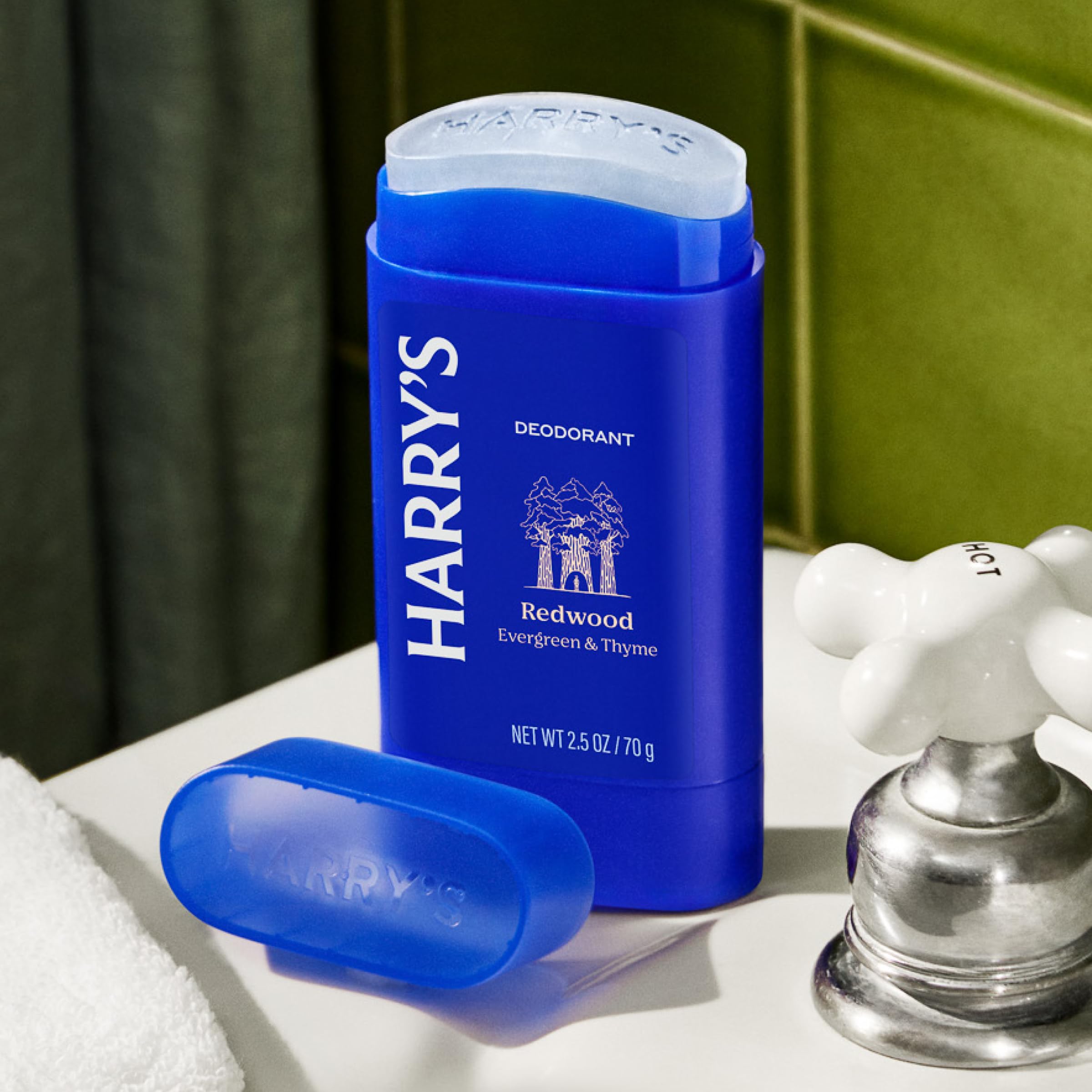 Harry's Aluminum Free Deodorant for Men - Odor Control, Redwood Scent, 2.5 Oz, 3-Pack, Men Deodorant Aluminum Free