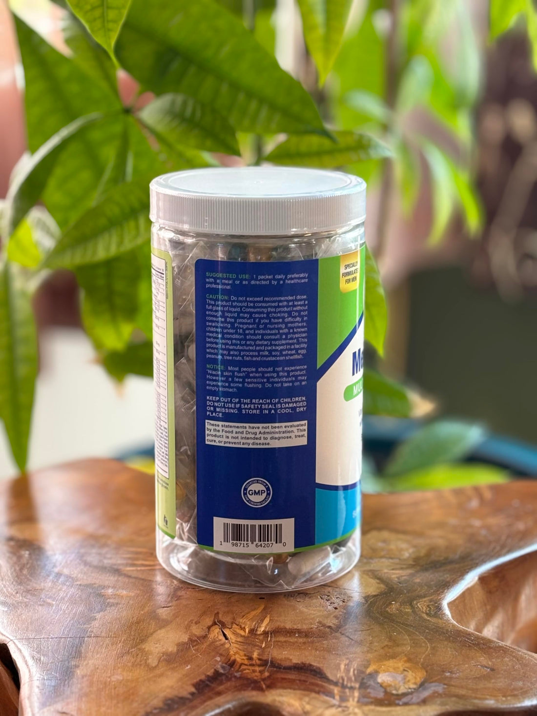 Nature's Aid Holistic Wellness Men's 7 Daily Multivitamins for Energy, Focus & Performance. Vitamin & Mineral Complex with a Food-Based Blend & Herbal Extracts.