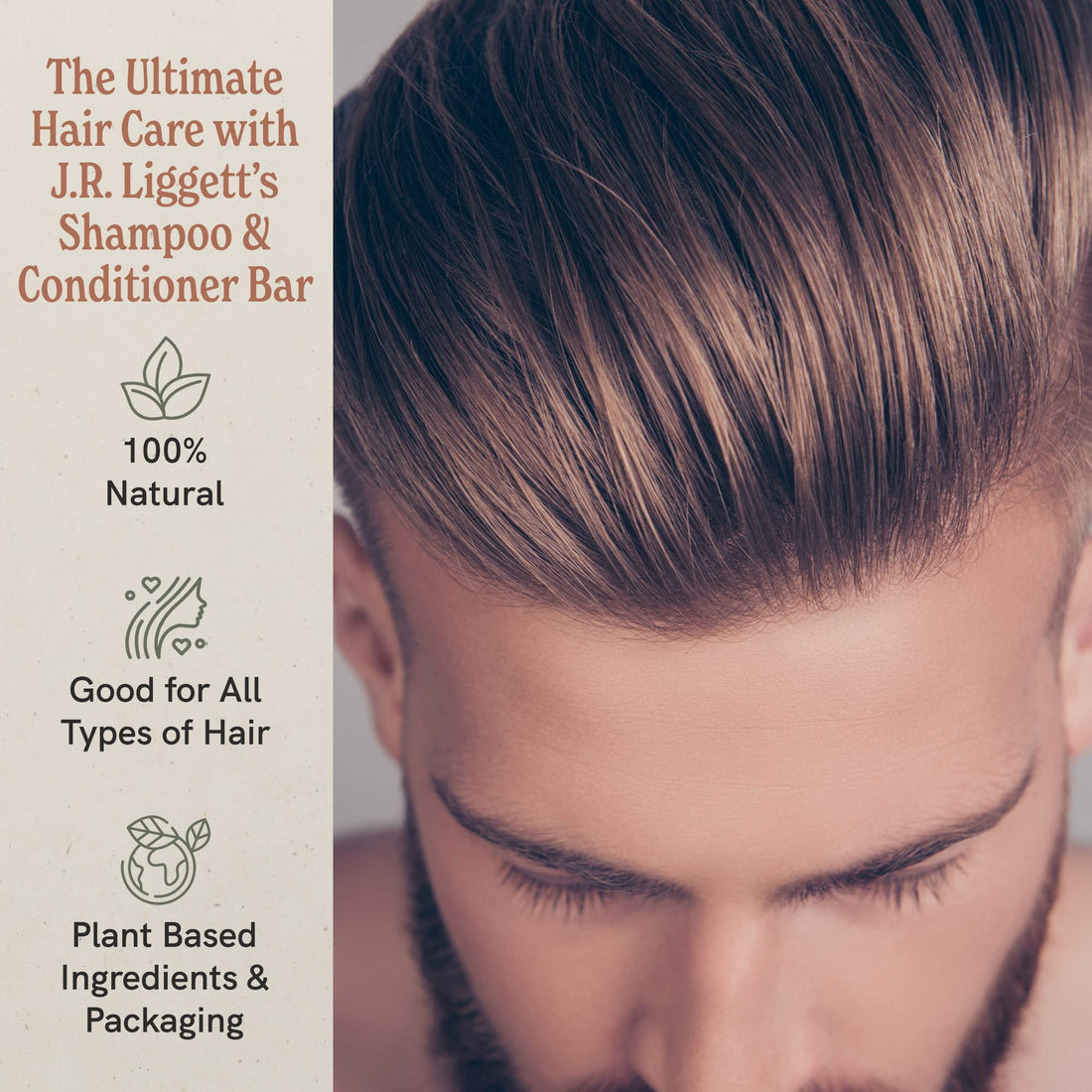 J·R·LIGGETT'S New Conditioner Bar 1.75oz + Two Tea Tree & Hemp Oil Formula Shampoo Bar 3.5oz Bundle All-Natural Plant Based Ingredients | Clean Soft Tangle-Free Hair Biodegradable Recyclable USA Made