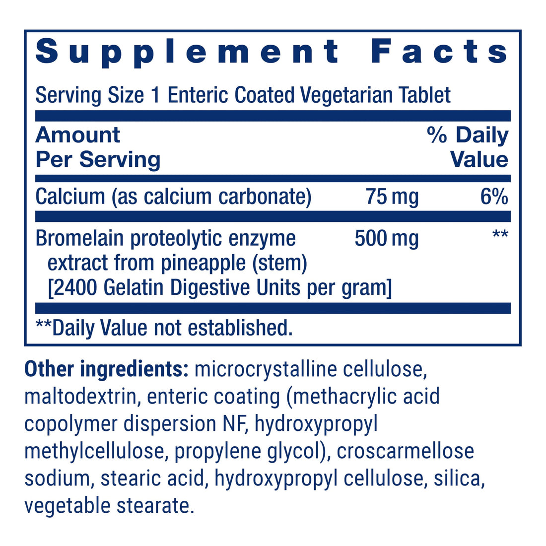 Life Extension Specially-Coated Bromelain, Pineapple Extract, Joint Health, Joint Comfort, Vegetarian, Gluten-Free, Non-GMO, 500 mg, 60 enteric-Coated Tablets