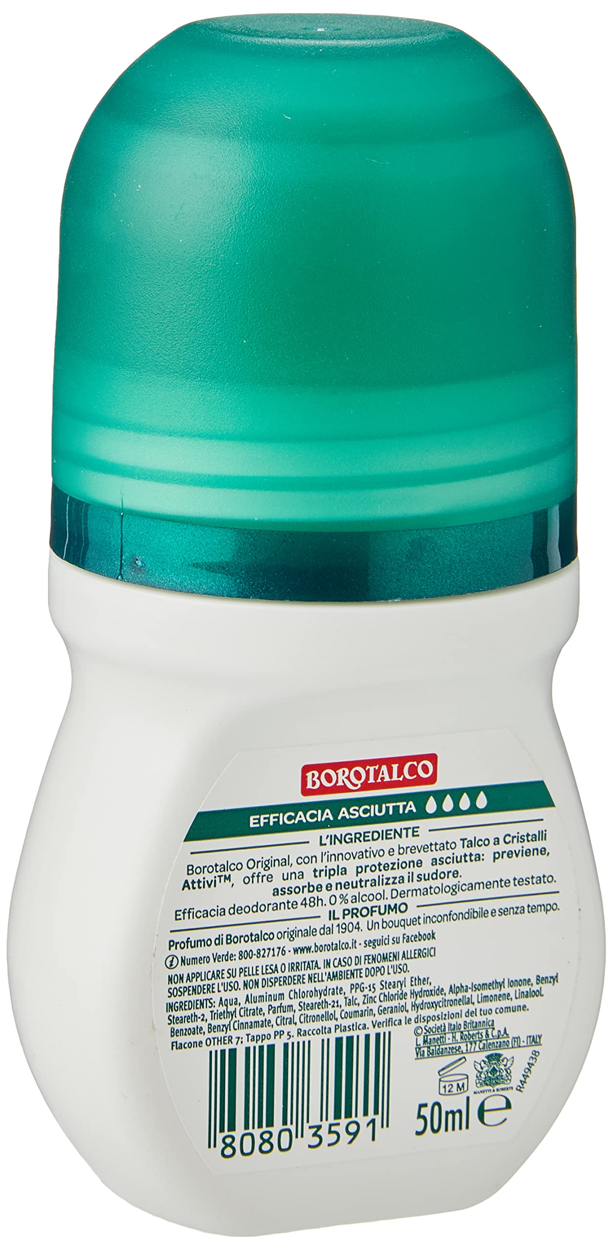 Borotalco Deodorant with Roll-On Original by Borotalco