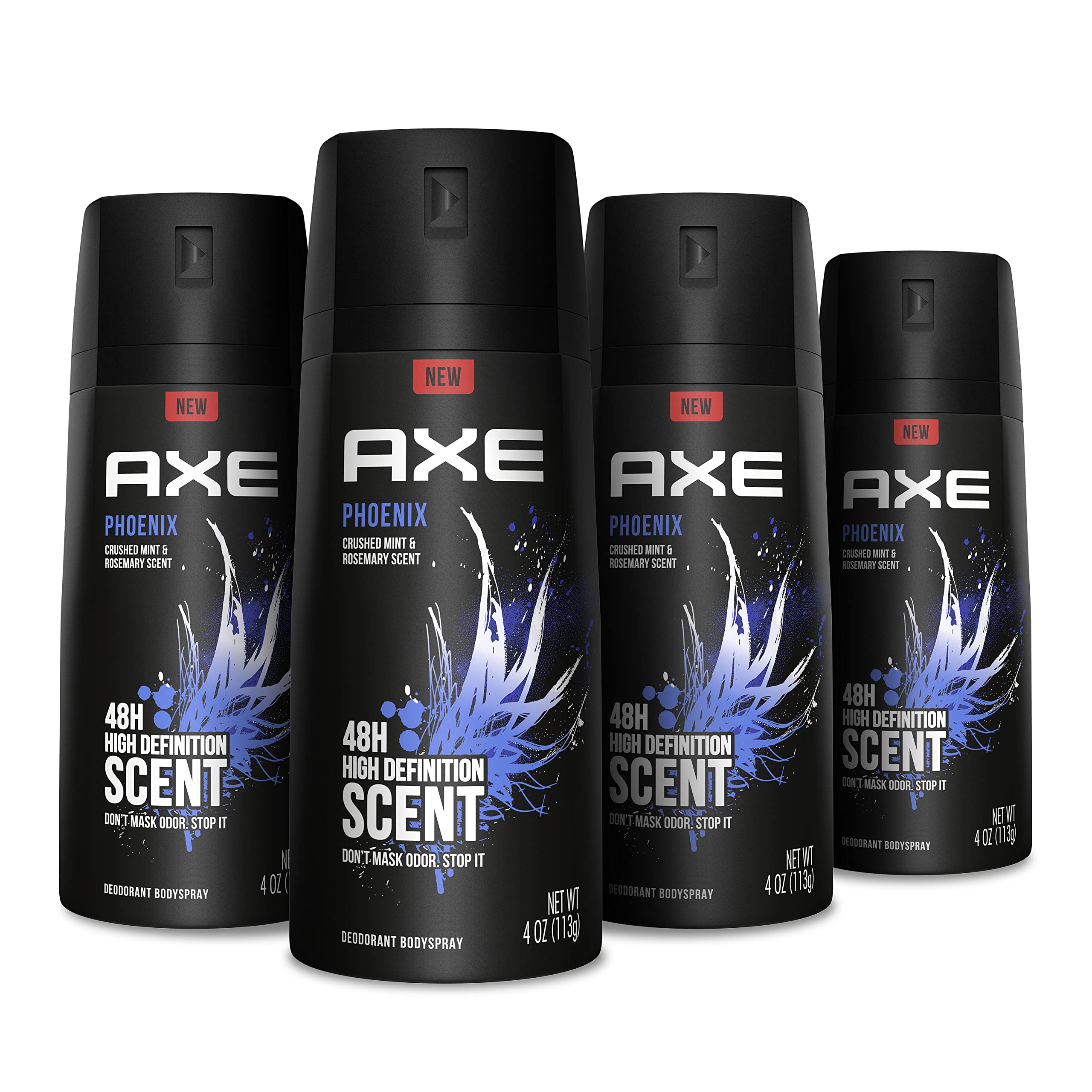 AXE Body Spray for Men, Phoenix, 4 oz, 4 count