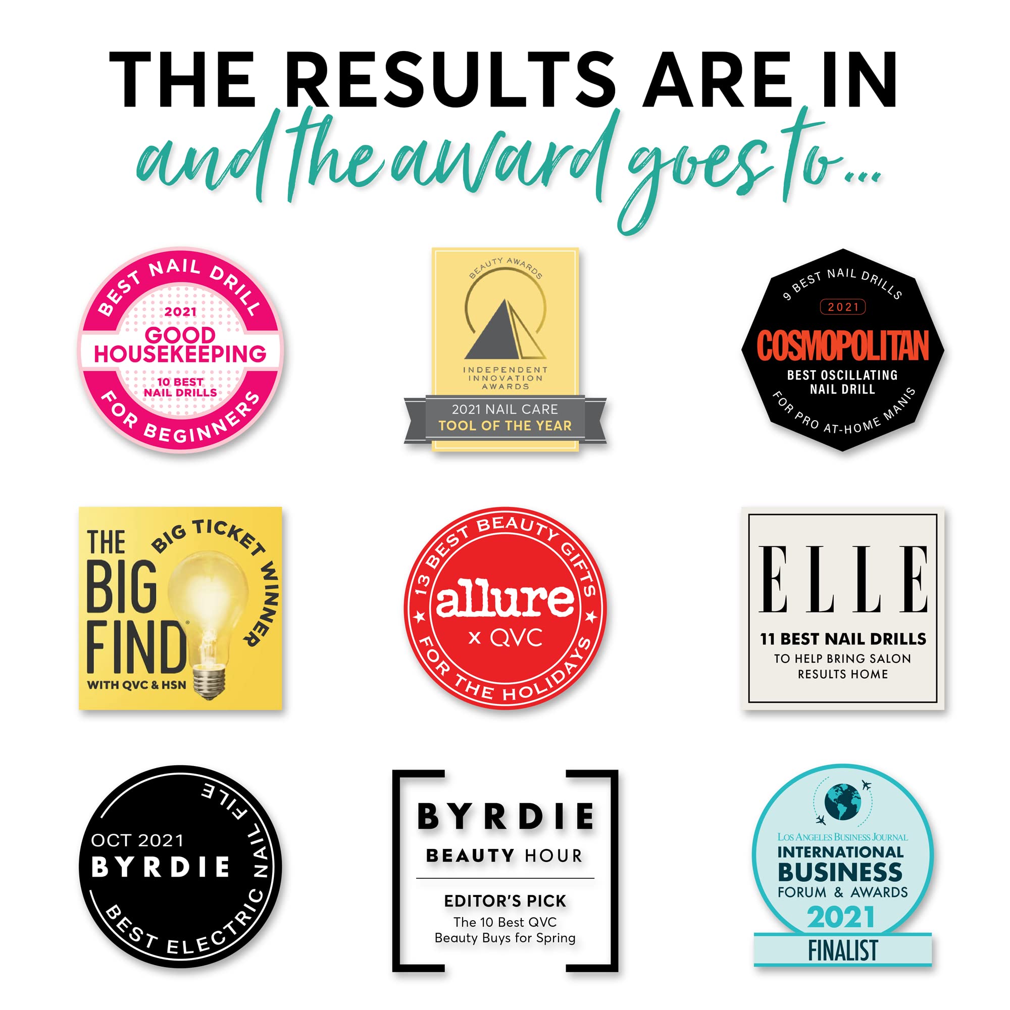 BELLASONIC 4-in-1 Rechargeable Electric Nail File Set with Unique Oscillating Head – Shape, Smooth, Buff & Shine Nails – Remove Cuticles & Calluses – Salon Quality Manicure Pedicure Results