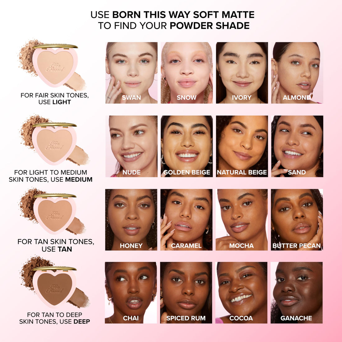 Too Faced Born This Way Soft Blur Flexible Finish Setting Powder | Lightweight, Vegan + Cruelty Free, 0.16 Ounce, Caramel