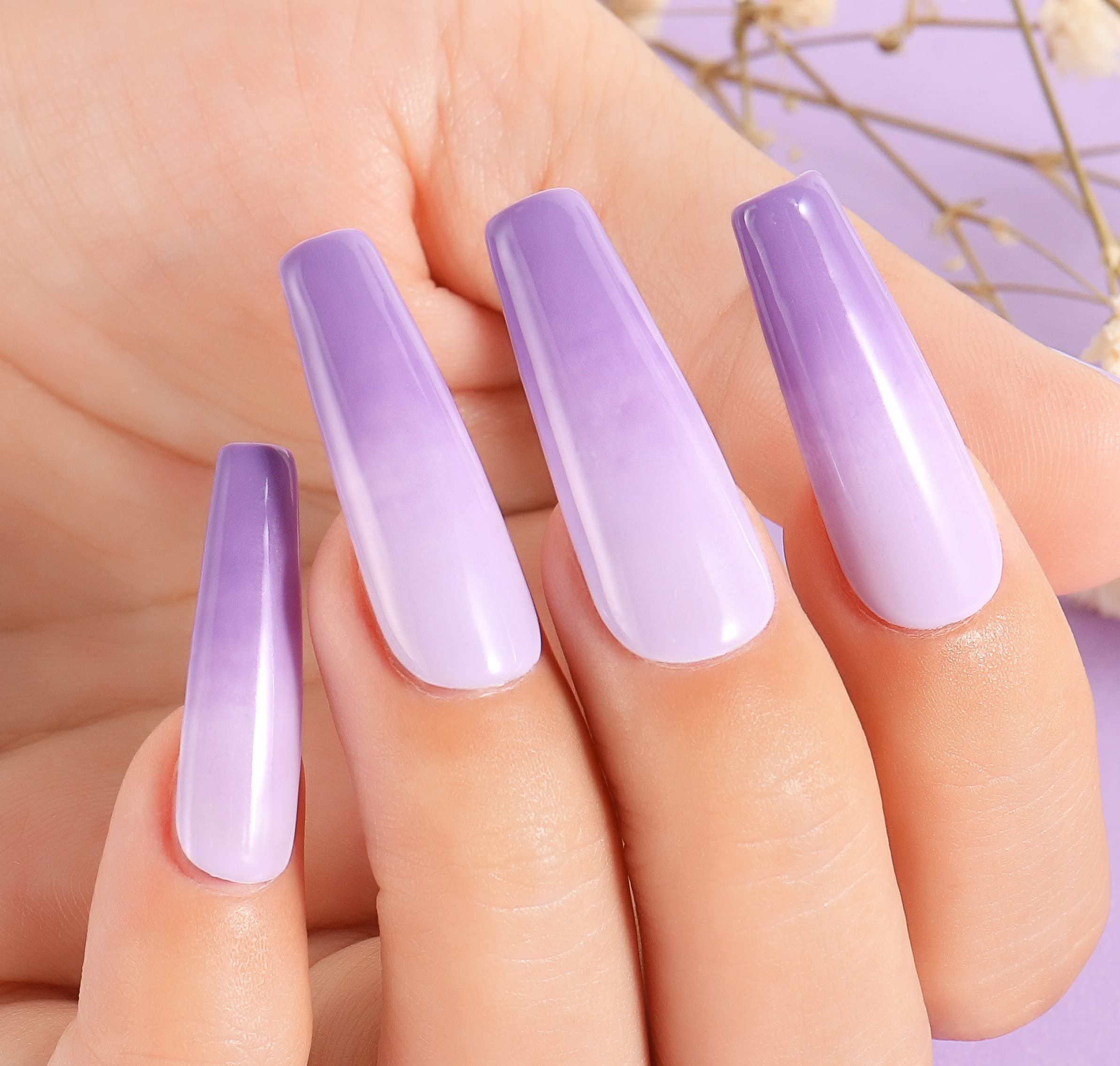 AIMEILI Shellac Soak Off UV LED Gel Nail Polish - Neon Lavender (060) 10ml