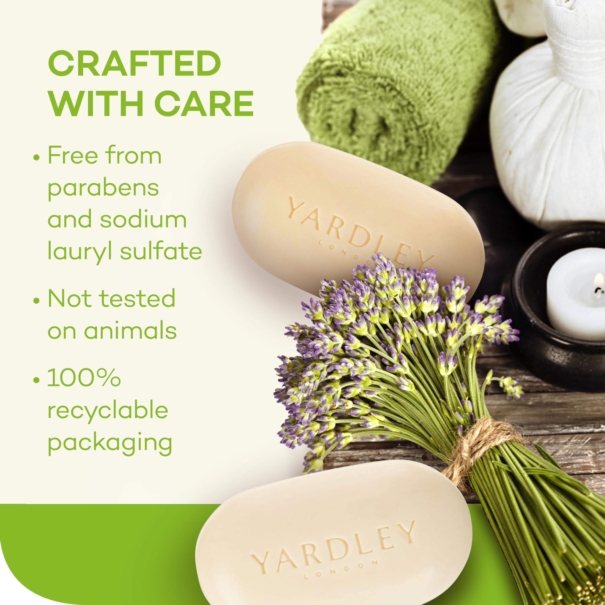 Yardley Fresh Aloe With Cucumber Essence Bar Soap Soap Unisex By, 4.25 Ounce (Packaging May Vary)