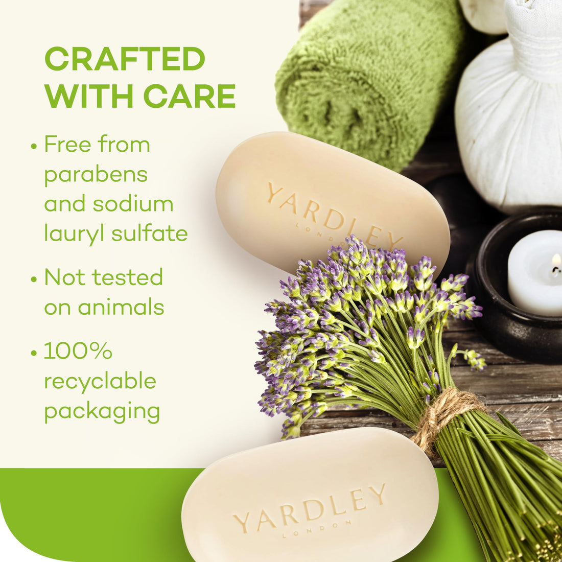 Yardley Fresh Aloe With Cucumber Essence Bar Soap Soap Unisex By, 4.25 Ounce (Packaging May Vary)