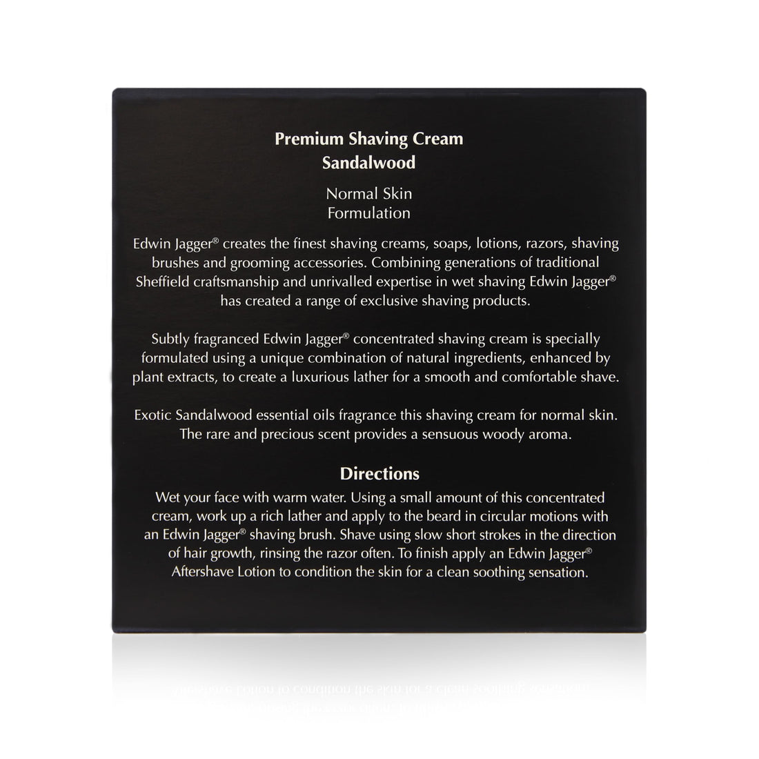 Edwin Jagger 99.9% Natural Premium Shaving Cream, 100ml Tub - Sandalwood, 3.4-Ounce