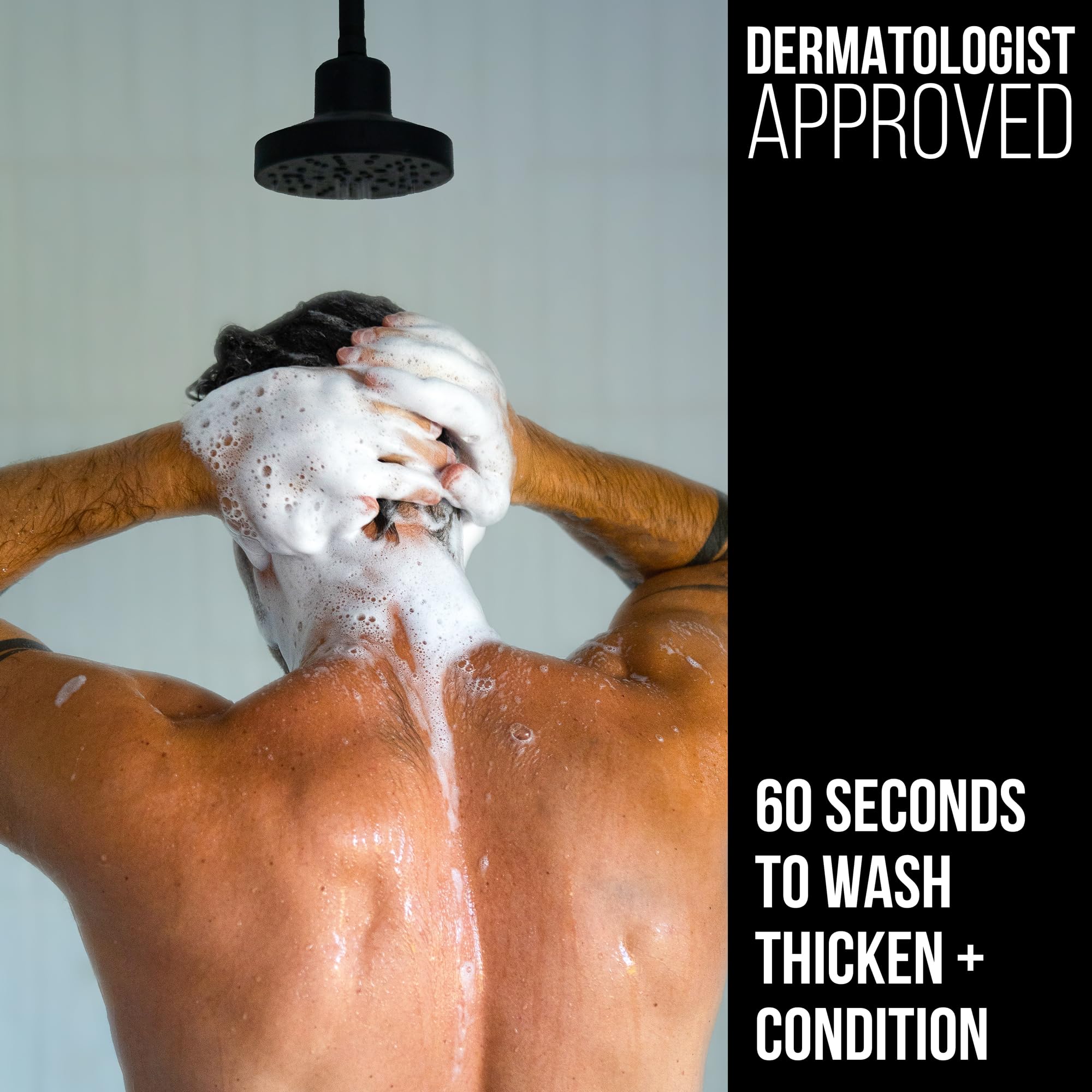 RUGGED & DAPPER 2-in-1 Mens Shampoo and Conditioner - Biotin Hair Thickening Shampoo for Men - SLS-free and Paraben-Free