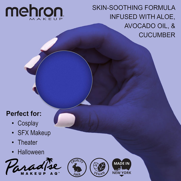Mehron Makeup Paradise Makeup AQ Refill (.25 oz) (DARK BLUE)