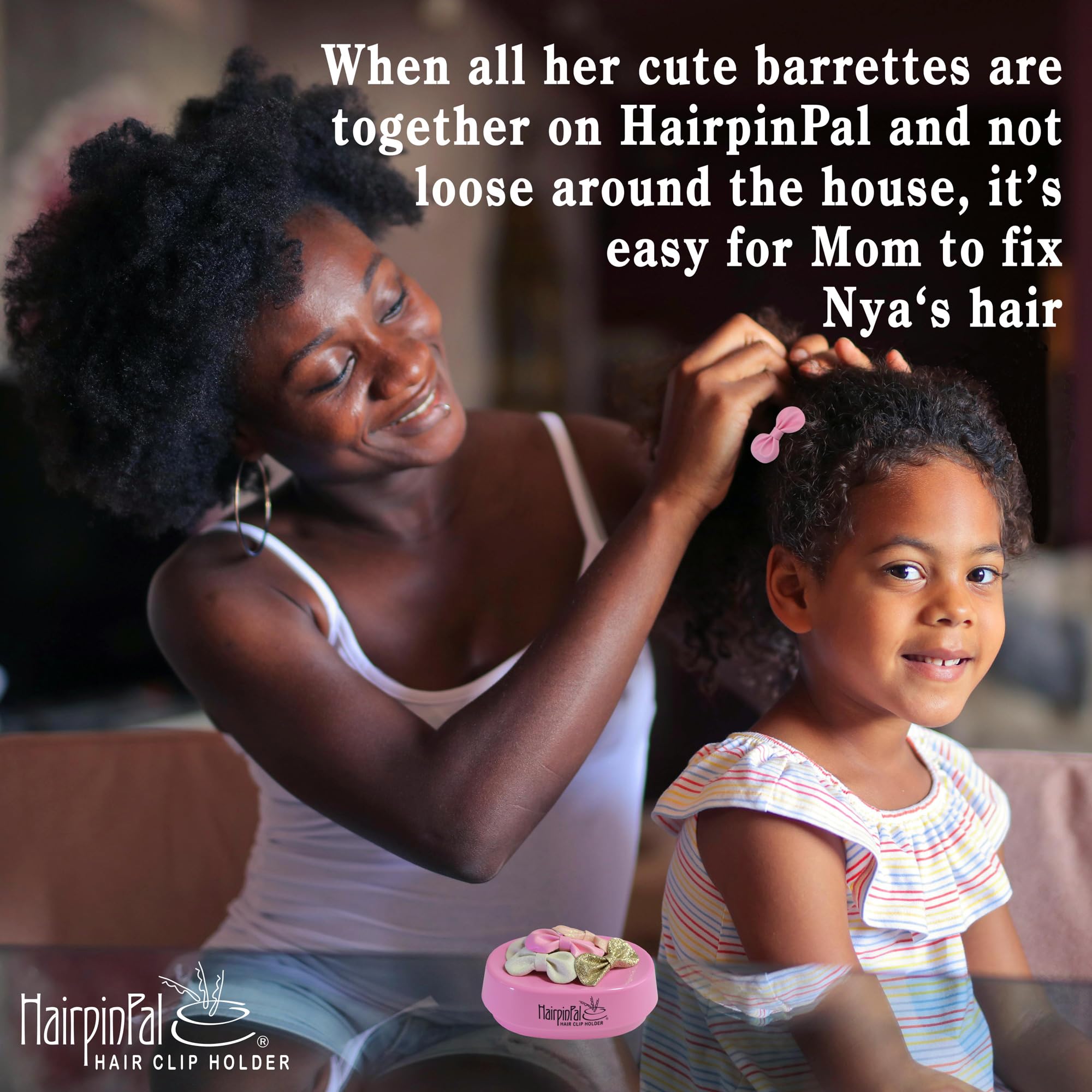 Bobby Pin and Hair Clip Magnetic Holder: HairpinPal (Raspberry Mauve)