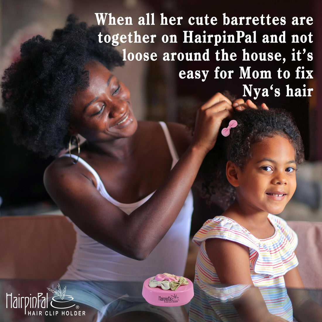 Bobby Pin and Hair Clip Magnetic Holder: HairpinPal (Raspberry Mauve)