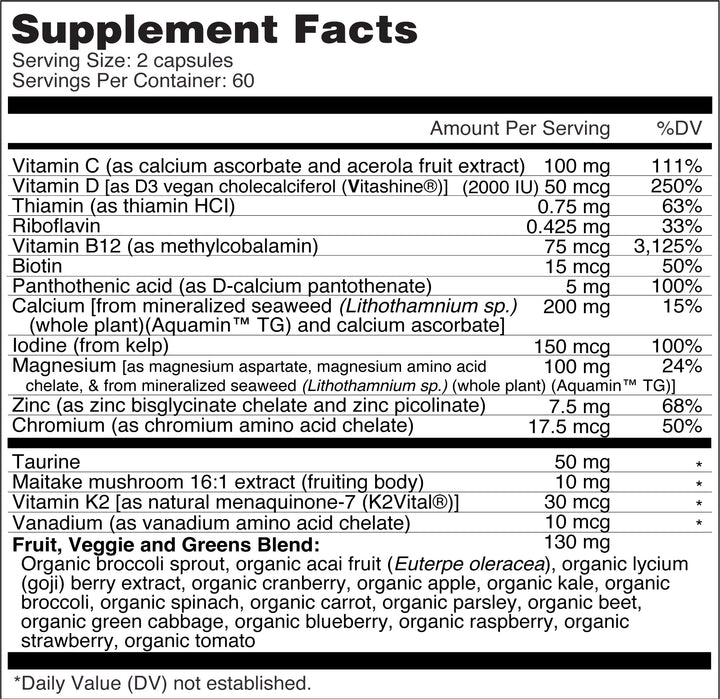 Dr. Fuhrman Women's Daily Multivitamin - Vegan Formula for Women Over 50, 120 Capsules, Essential Vitamins for Optimal Health and Wellness