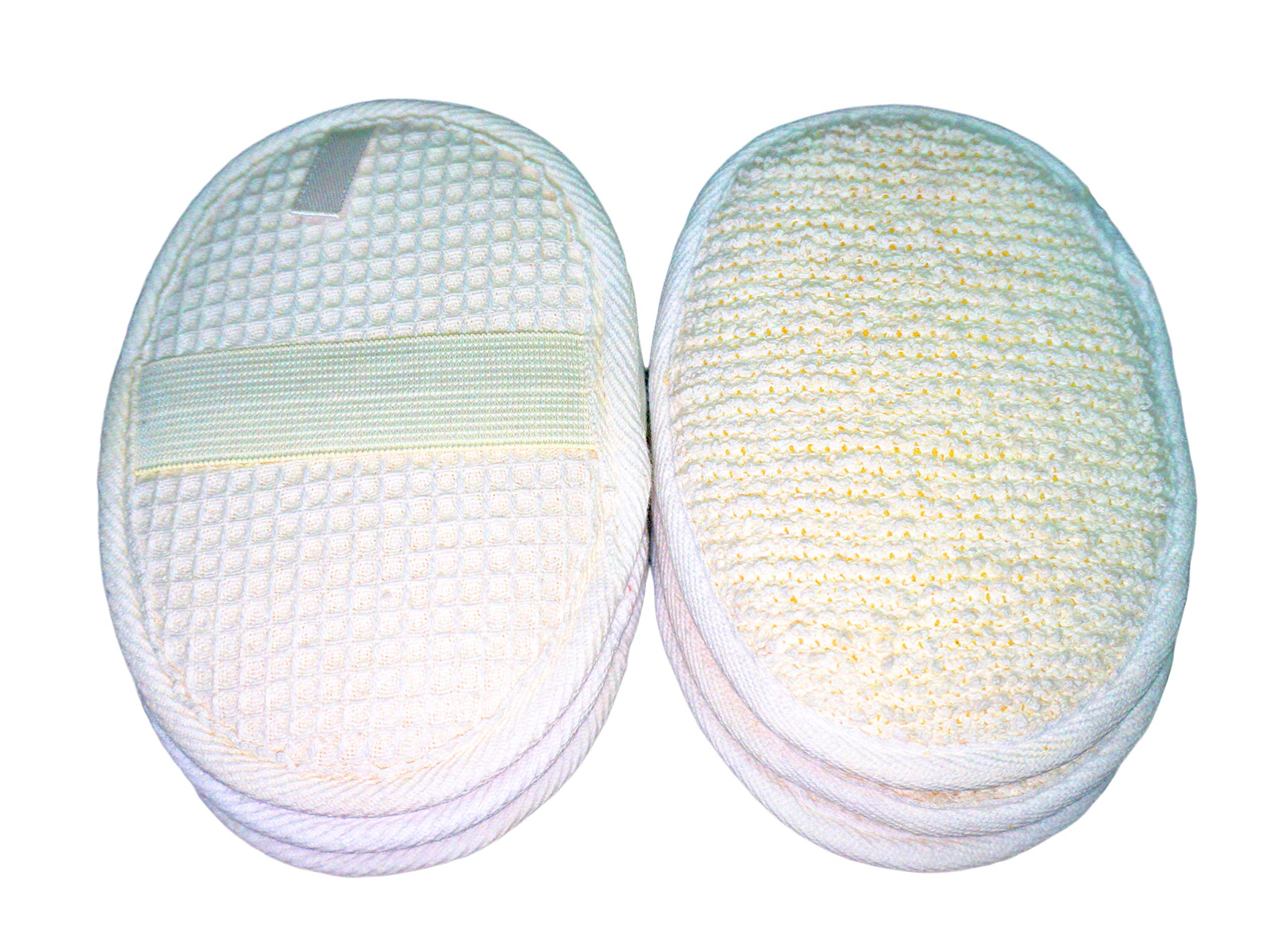 Tang Karrey 6Pack (Large 6.3X4.3 Inches) Exfoliating Face Body Pad (100% Cotton Terry) Cloth Materials Loofah Sponge Scrubber Brush Close Skin For Men And Women When Bath Spa And Shower