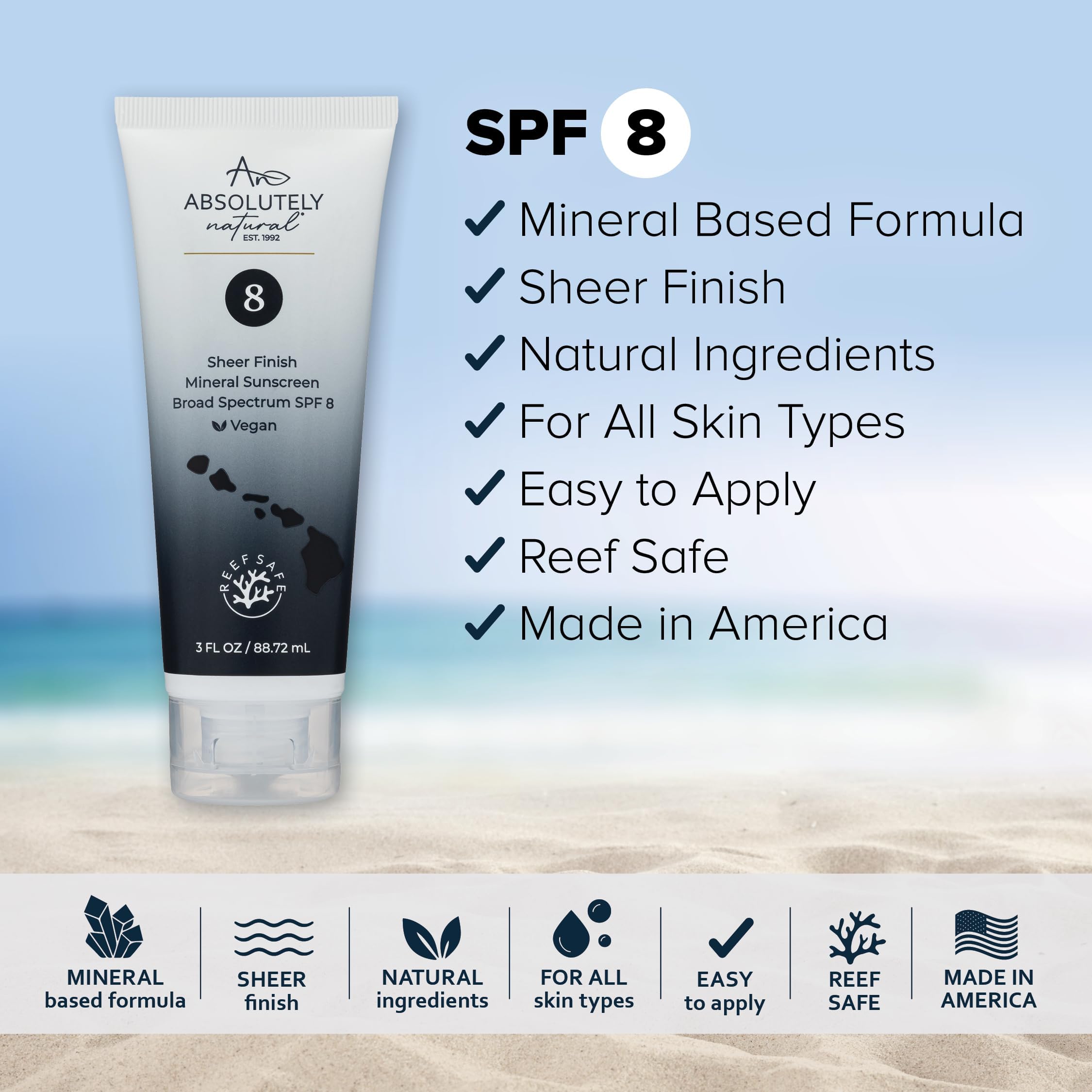 Absolutely Natural Sunscreen - SPF 30 with Rose Hips Oil