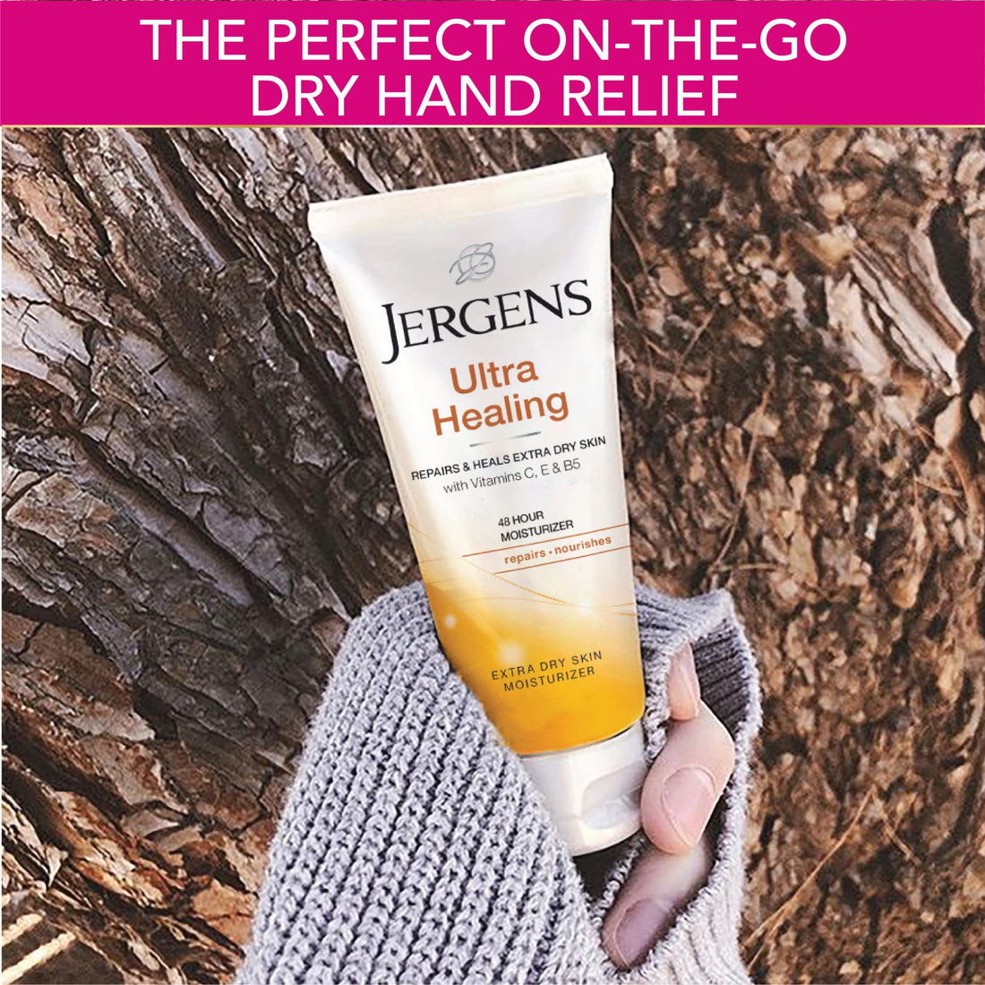 Jergens Daily Moisture Dry Skin Moisturizer, Body Lotion, 2 Ounce, with HYDRALUCENCE blend, Silk Proteins, and Citrus Extract, to help Restore Skin Luminosity