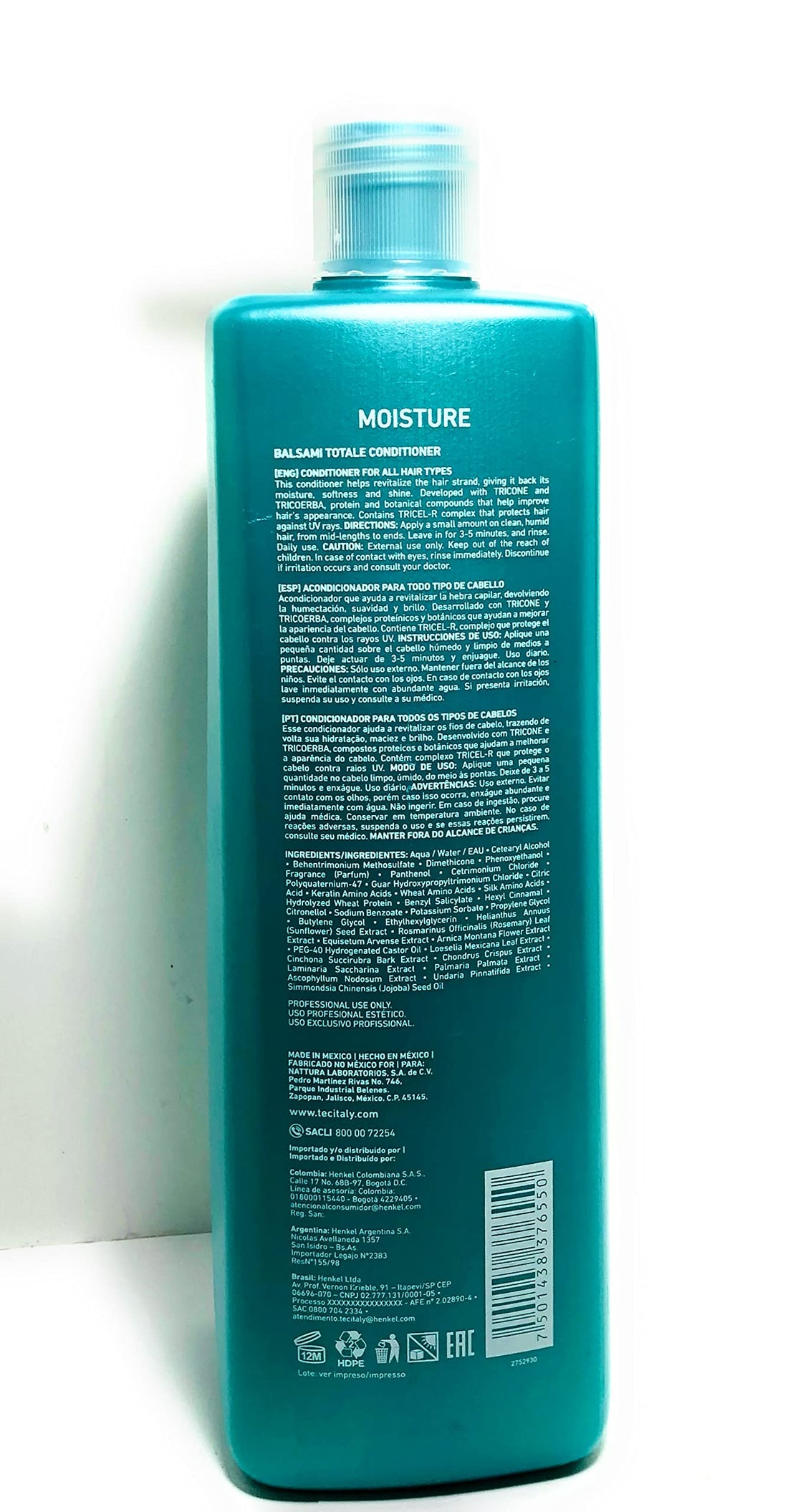 Balsami Totale Conditioner 1 Liter By Tec Italy