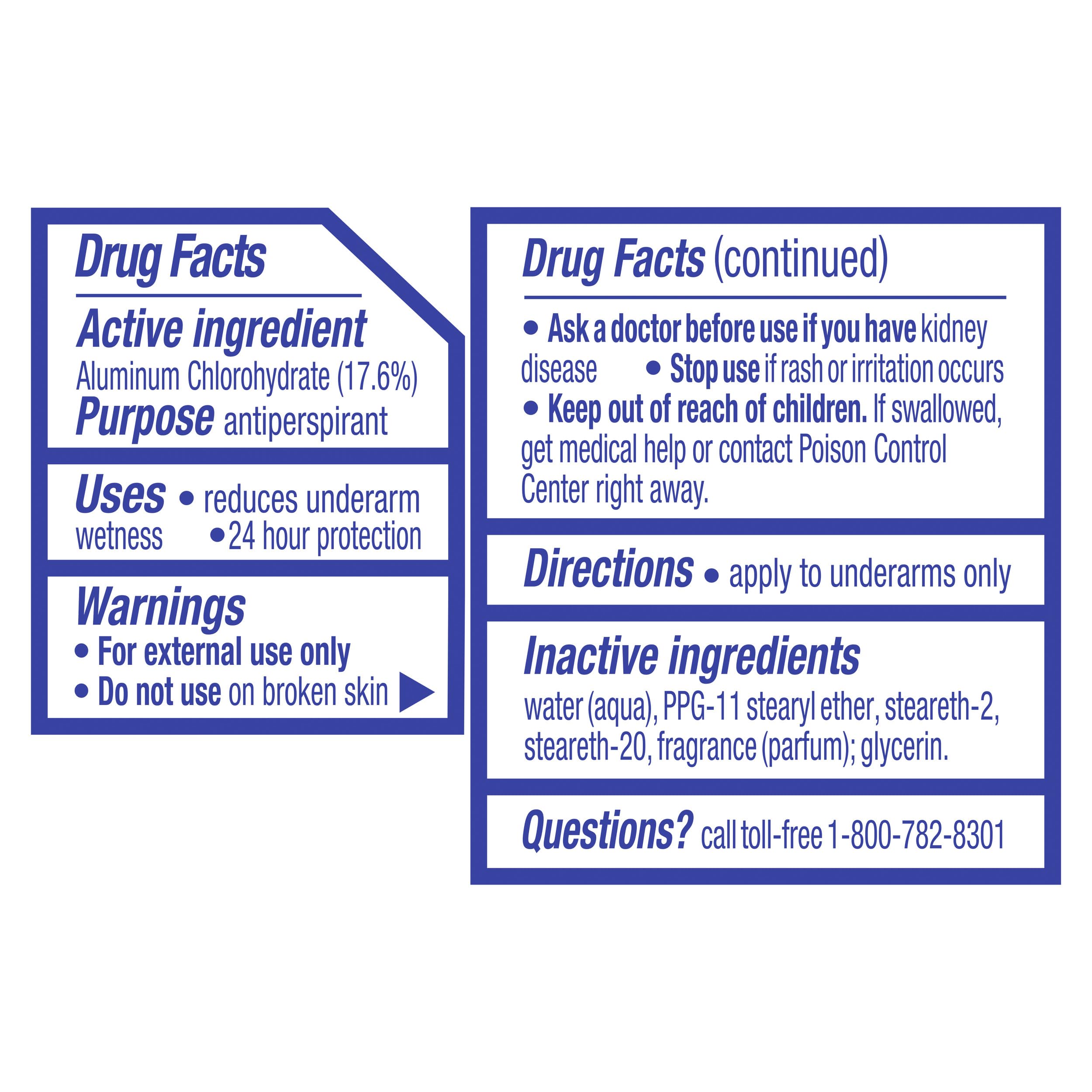 Suave Deodorant 2.7 Ounce 24Hr Powder Roll-On (79ml) (2 Pack)