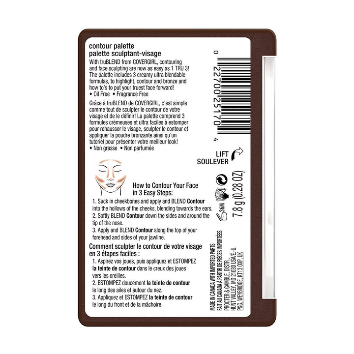 CoverGirl Trublend Contour Palette Deep 0.28 Oz, 0.161 Pound