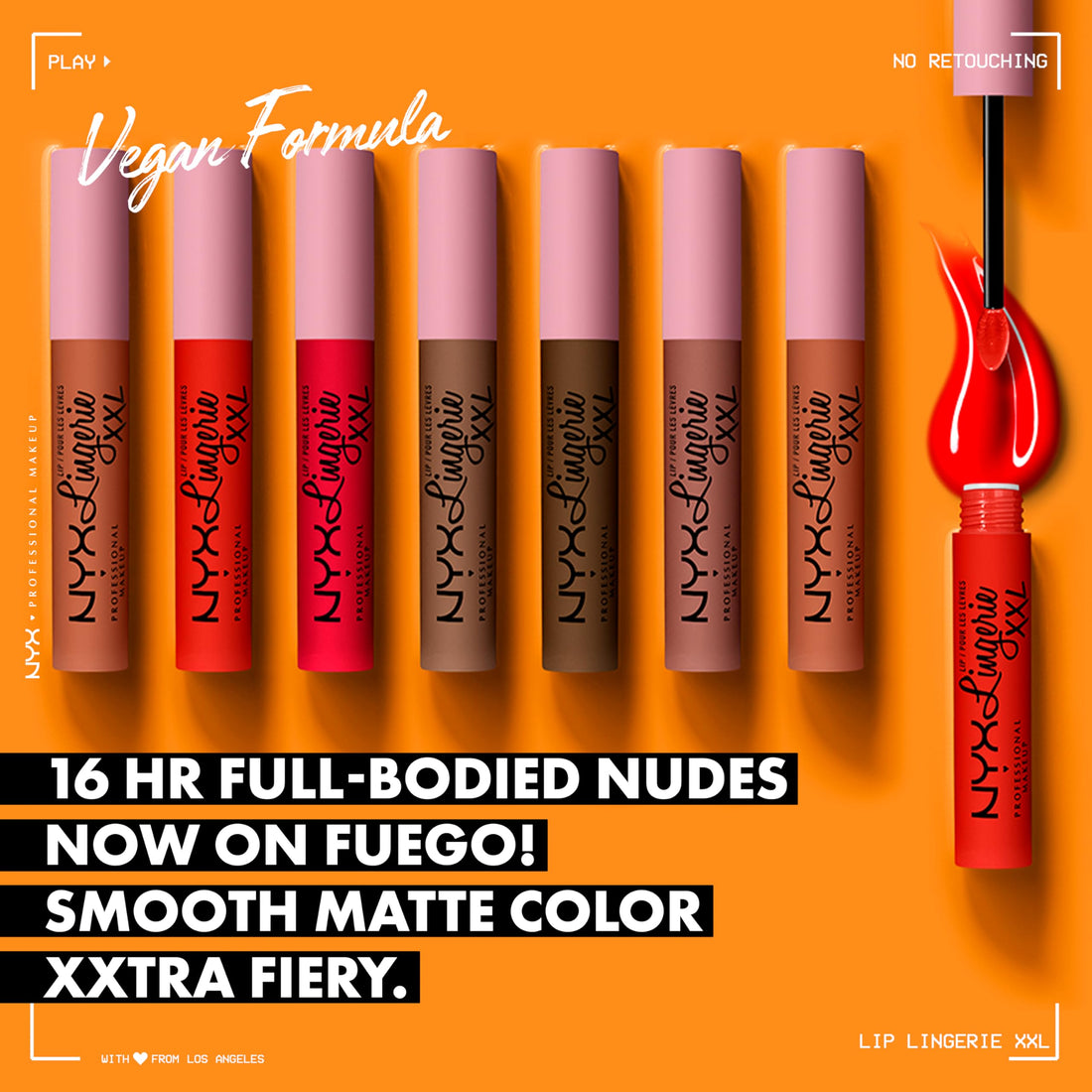 NYX PROFESSIONAL MAKEUP Lip Lingerie XXL Matte Liquid Lipstick - Untamable (Brick Red)