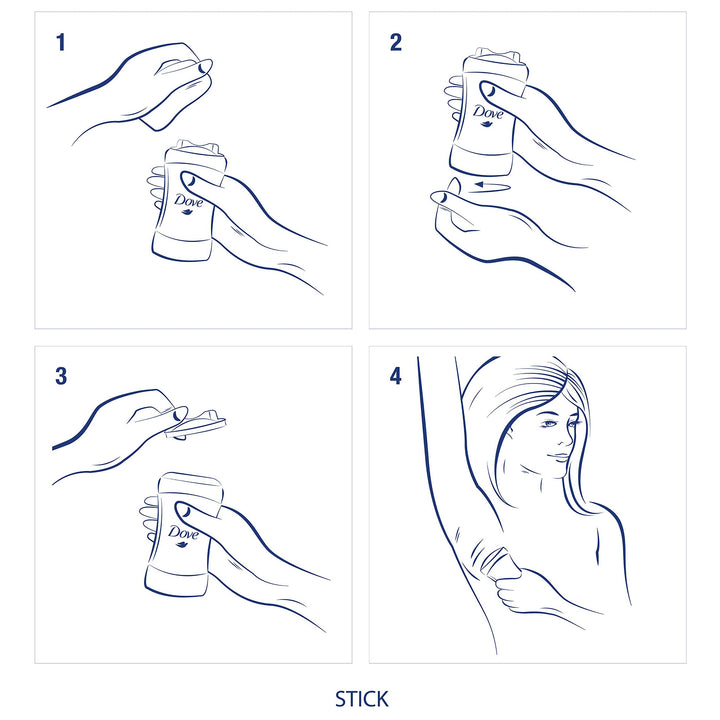 Dove Invisible Solids,Twin Pack, Fresh, 5.2 Ounce